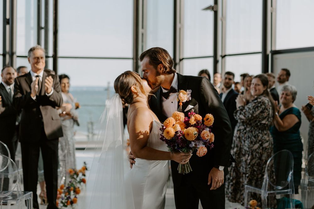 summer spencer's waterfront wedding burlington ontario canada candid