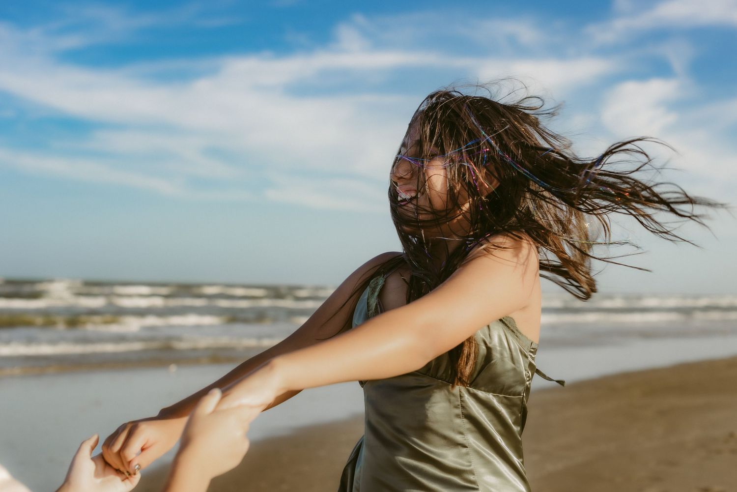 Katy Montoya Photography - Kenedy, Texas Photographer - Child Playing on the South Padre Island Beach