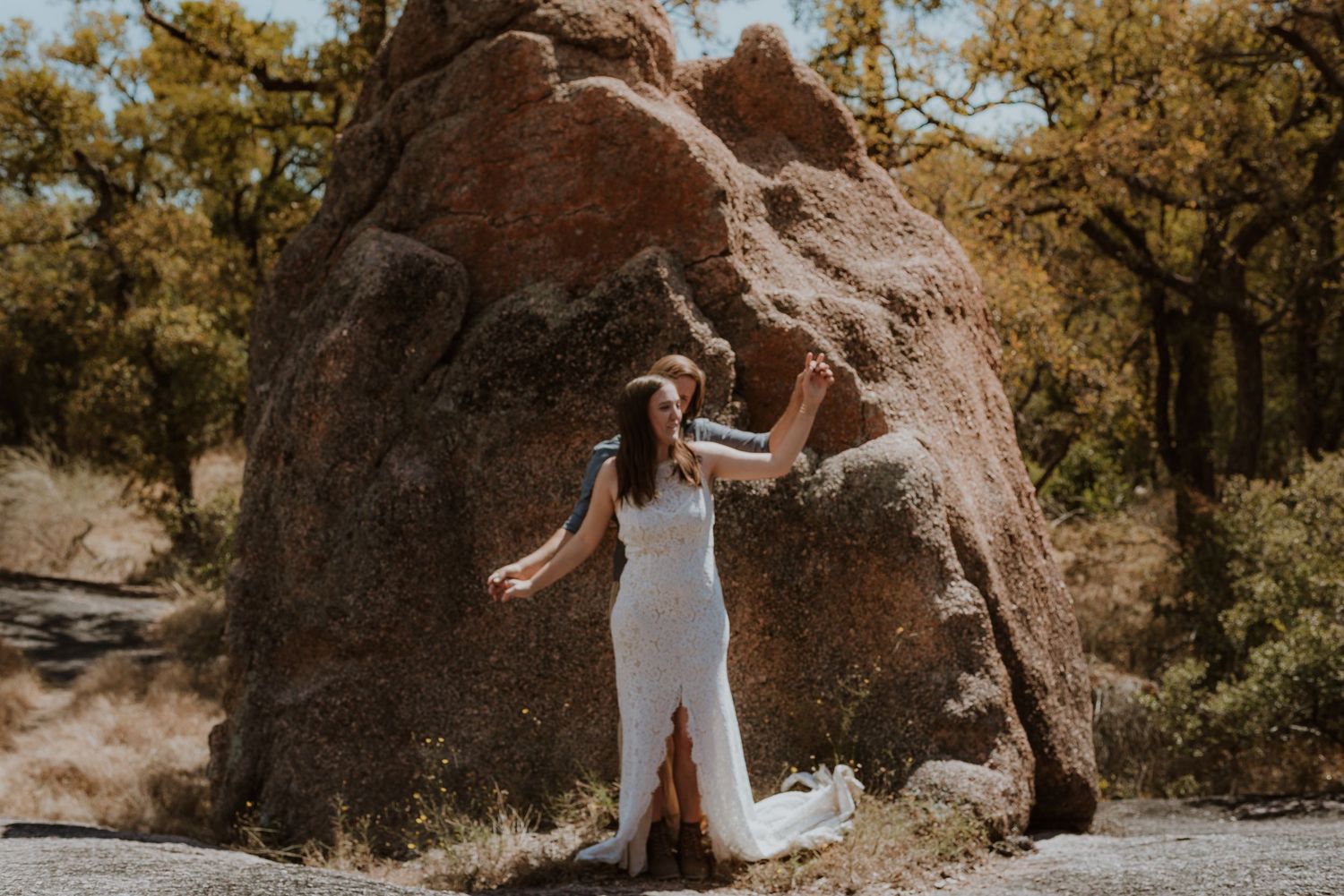 Katy Montoya Photography - Kenedy, Texas Photographer - Elopement at Enchanted Rock in Fredericksburg, Texas