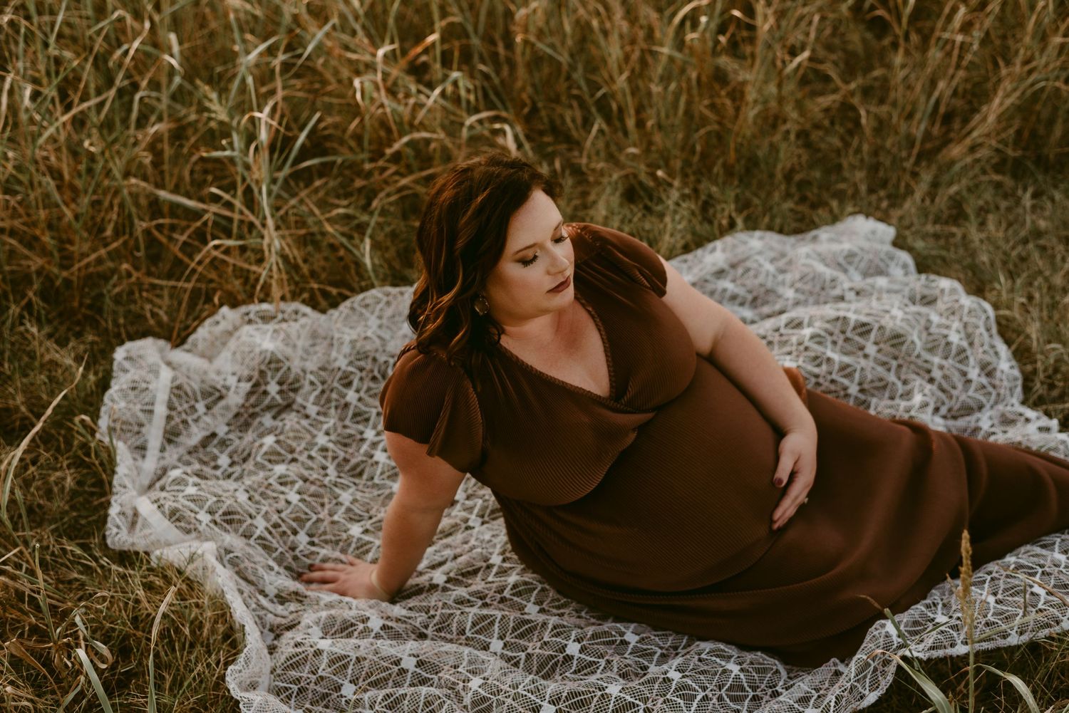 Katy Montoya Photography - Kenedy, Texas Photographer - Maternity Session at Sunset in Seguin, Texas