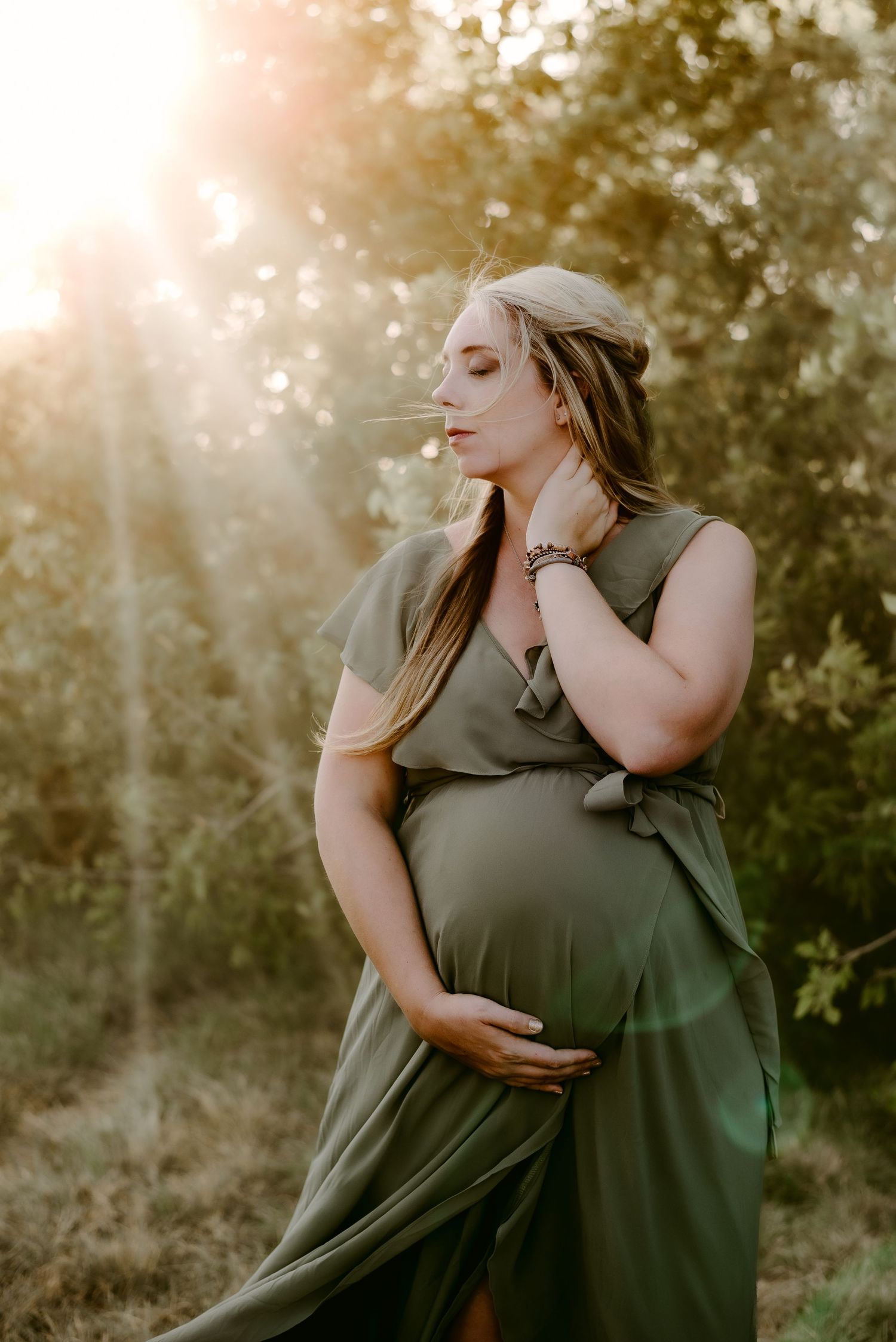 Katy Montoya Photography - Kenedy, Texas Photographer - Sunny Solo Maternity Session in Runge, Karnes County, Texas