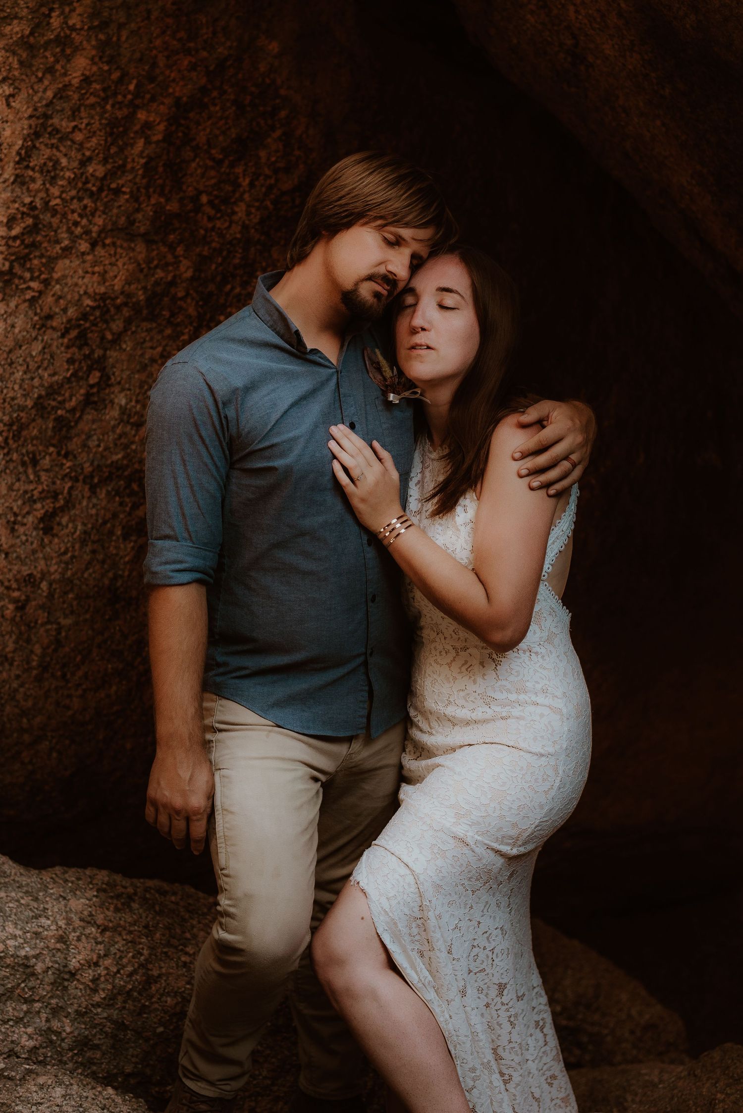 Katy Montoya Photography - Kenedy, Texas Photographer - Couple at Enchanted Rock in Fredericksburg Texas