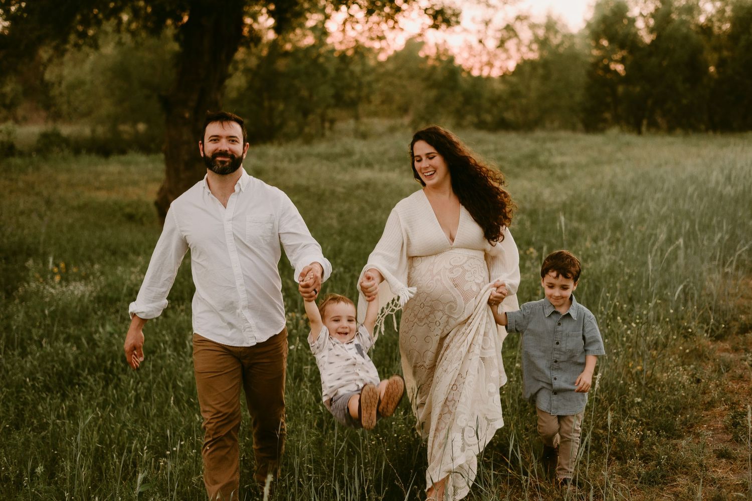 Katy Montoya Photography - Kenedy, Texas Photographer - Maternity and Family Session in a Reclamation Dress