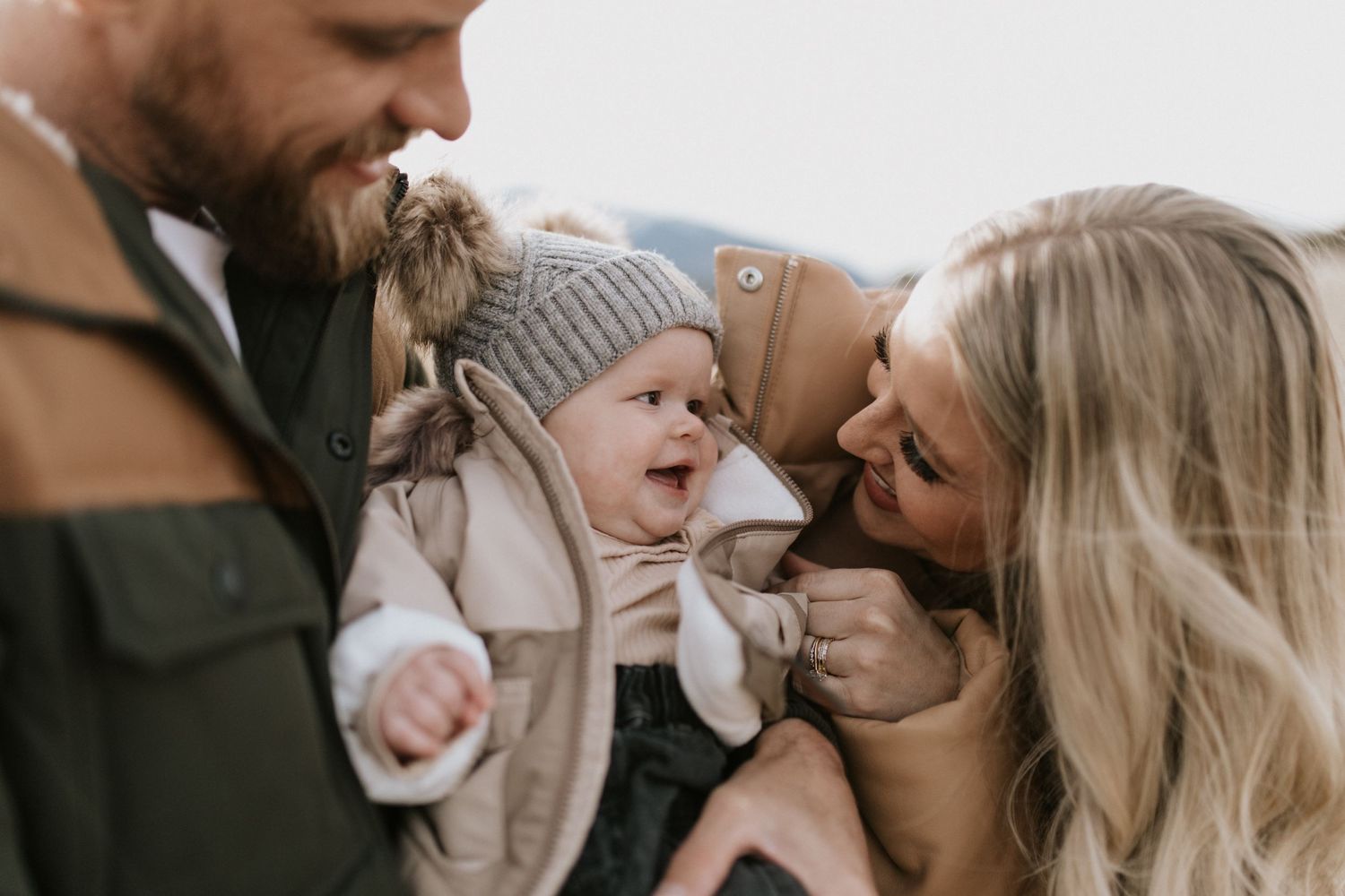 An intimate family lifestyle portrait filled with laughter and joy.