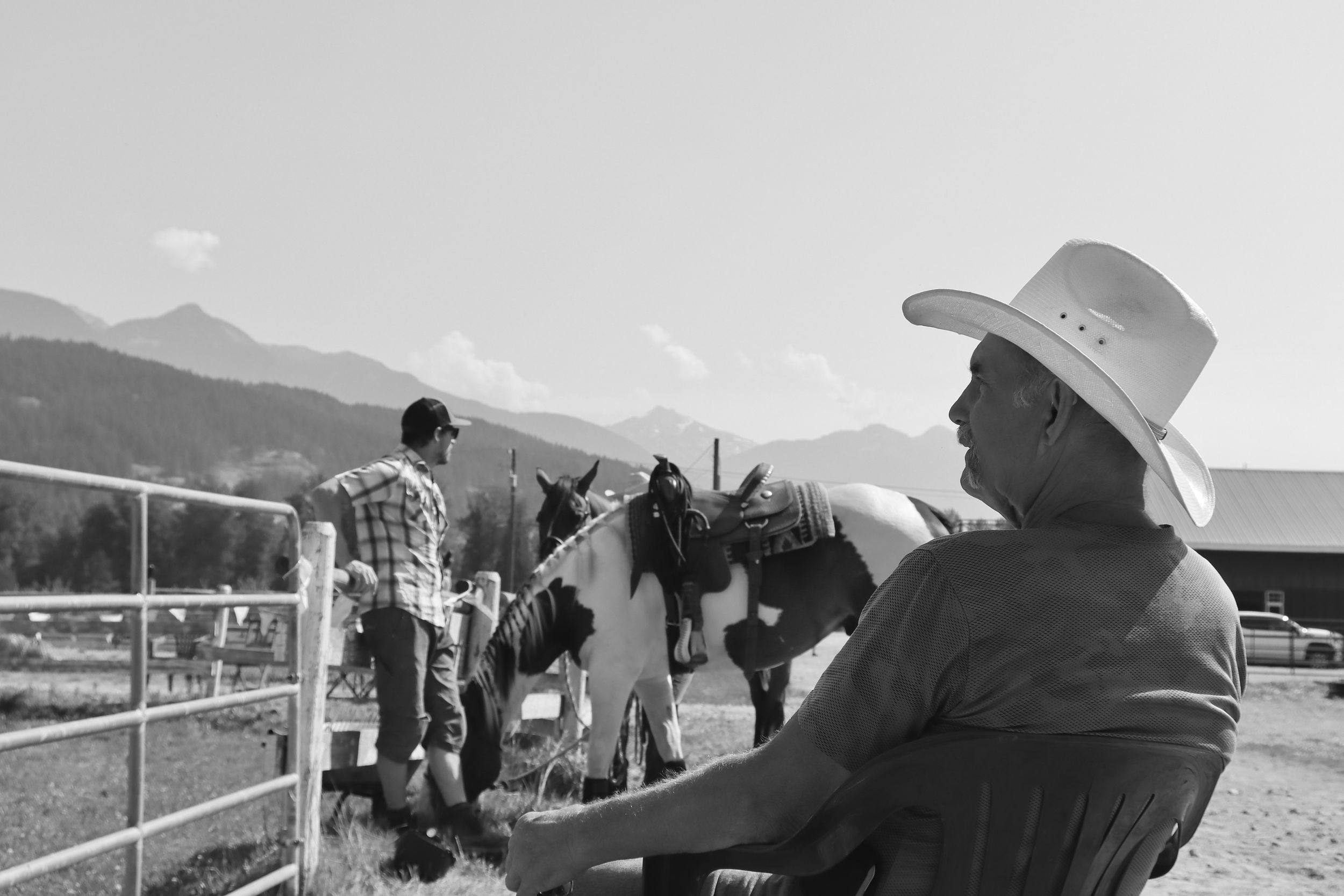 Cowboys on Ranch Photo Art
