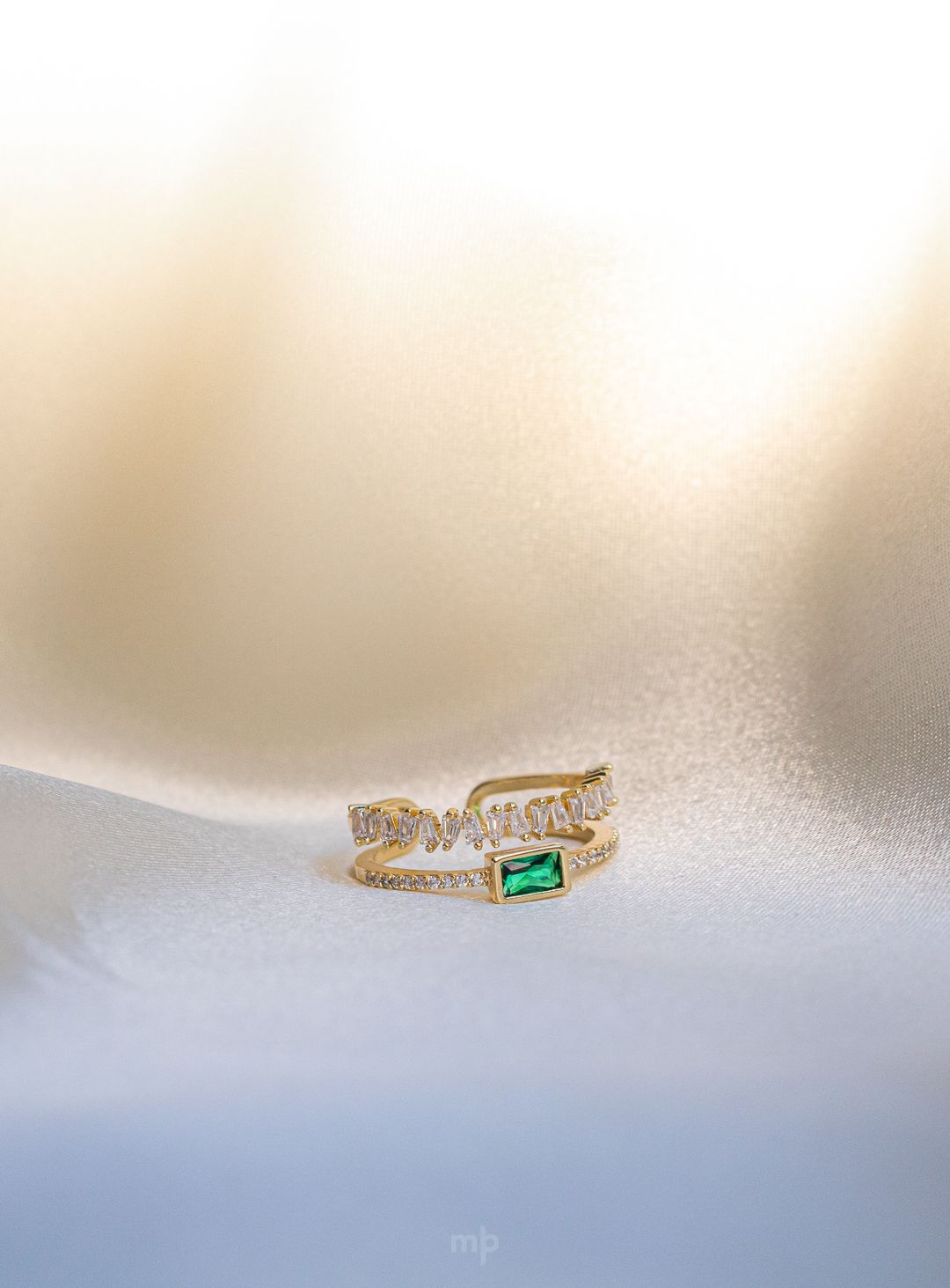 Professional product photo of gold ring for online jewelry store—captured by Michelle Baum Photography in NYC
