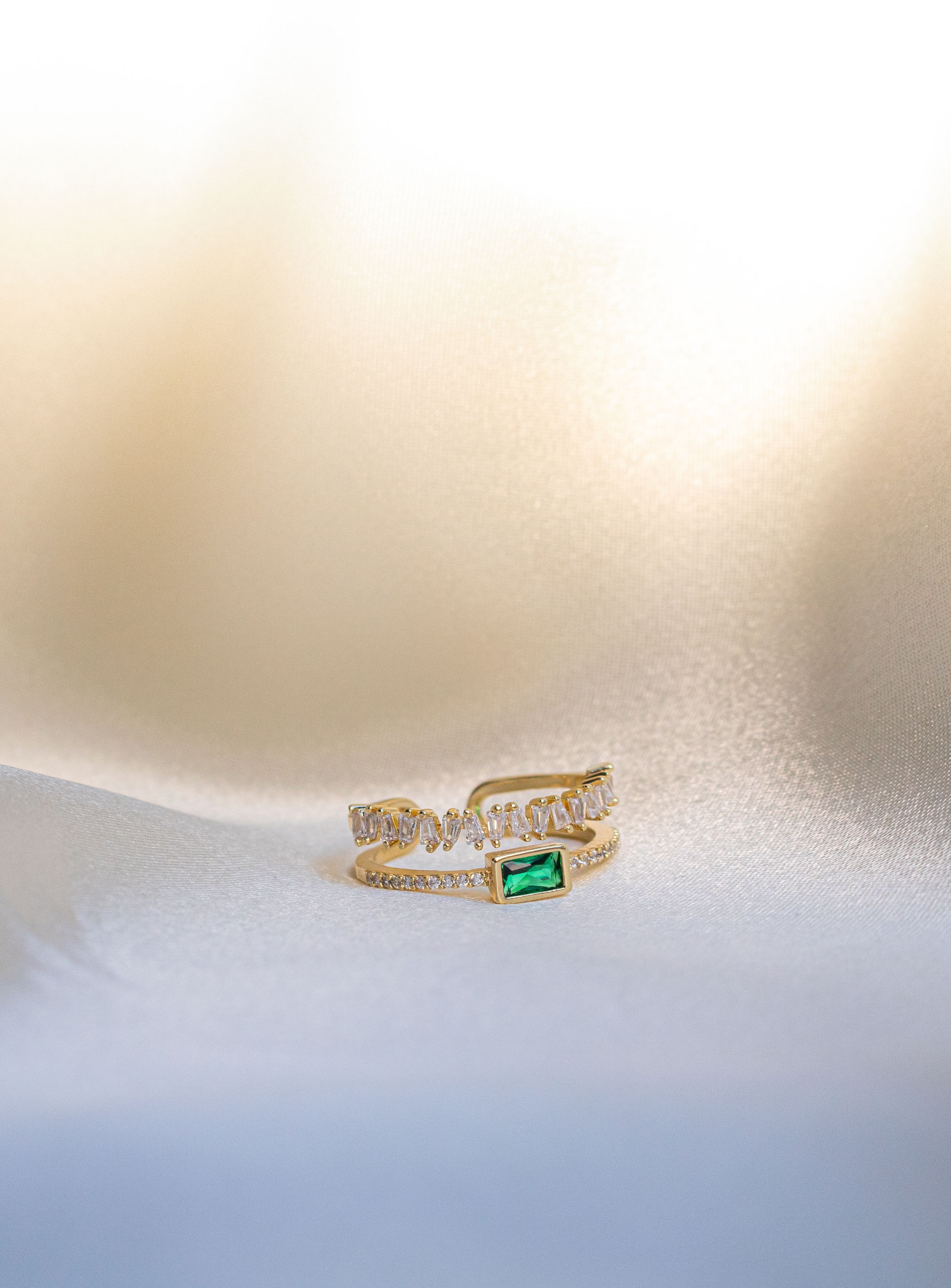 Professional product photo of gold ring for online jewelry store—captured by Michelle Baum Photography in NYC