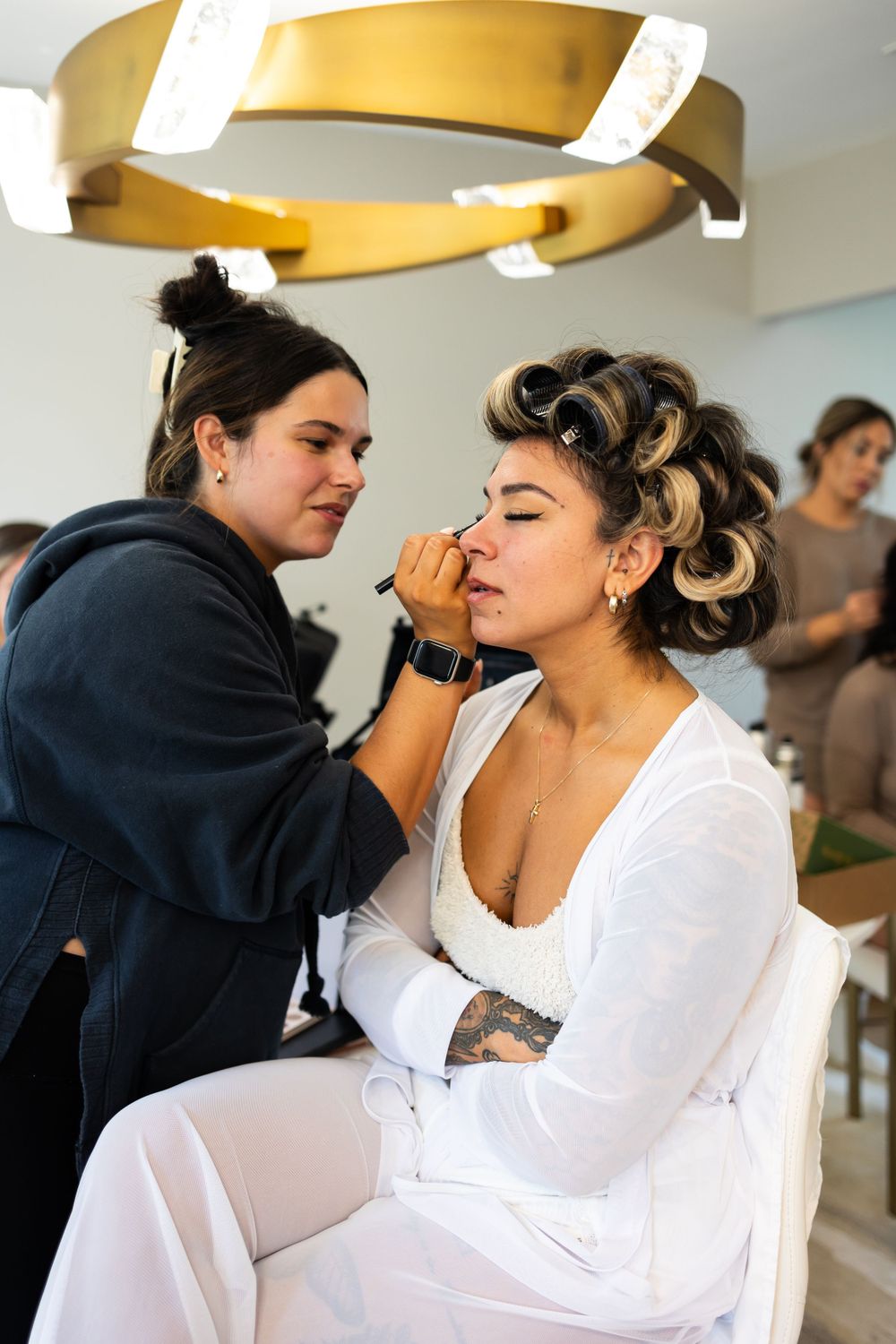 bride getting ready