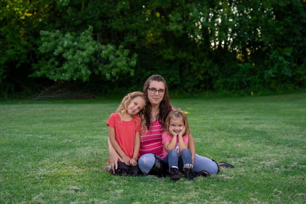 A mother and her two daughters