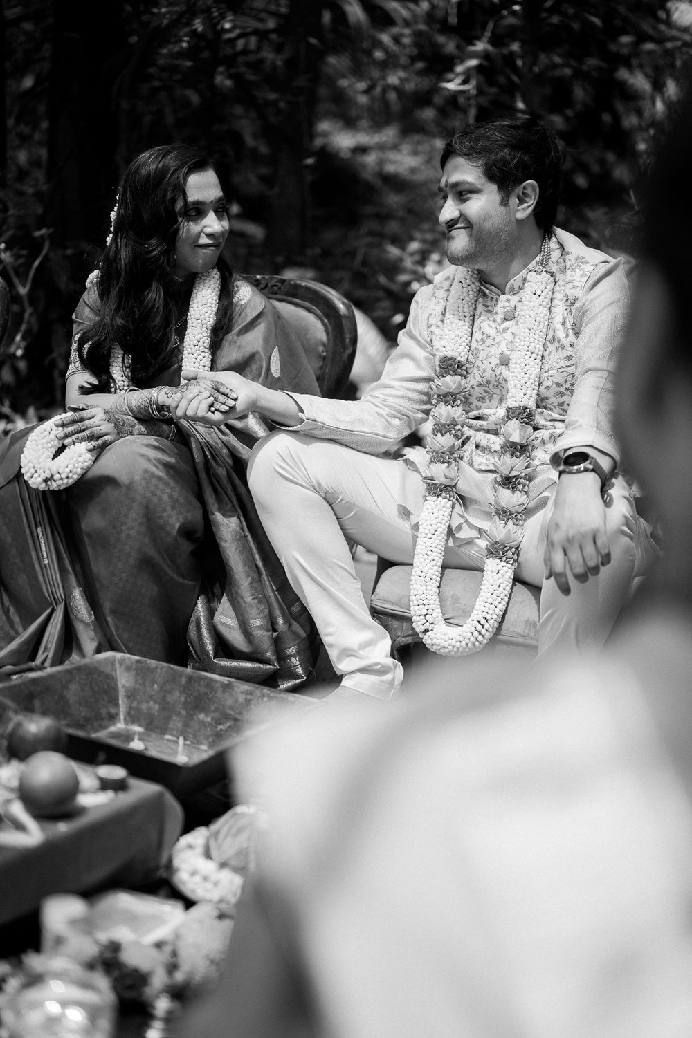 A South Indian Bengali wedding with a pet cat at Taj West End, Bengaluru