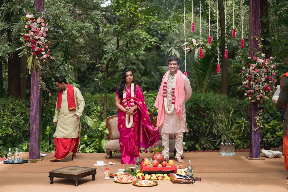 A South Indian Bengali wedding with a pet cat at Taj West End, Bengaluru