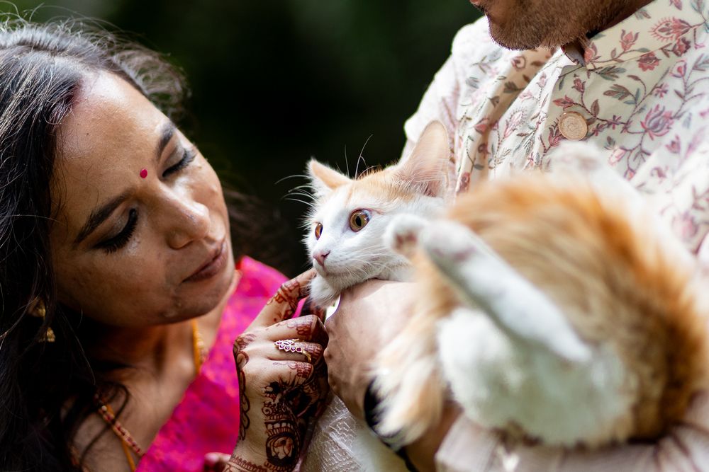 A South Indian Bengali wedding with a pet cat at Taj West End, Bengaluru