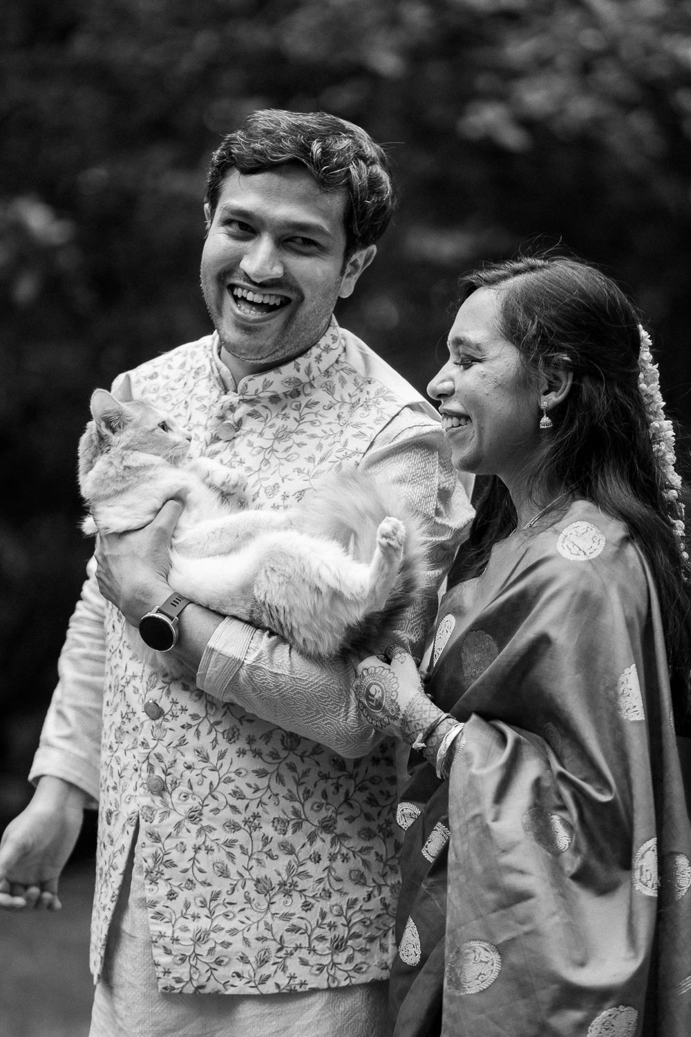 A South Indian Bengali wedding with a pet cat at Taj West End, Bengaluru