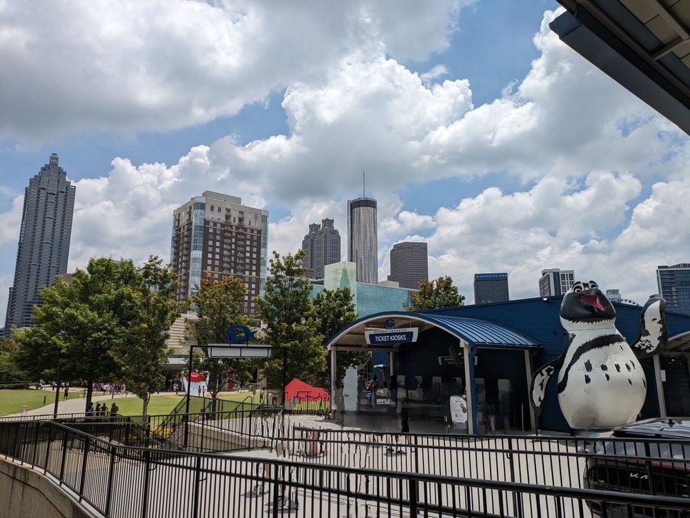 Downtown Atlanta from Georgia Aquarium