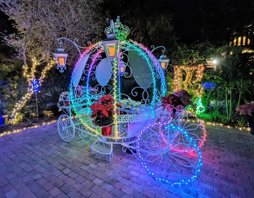 Cinderella's Carriage, Heathcote Botanical Gardens in Ft Pierce FL