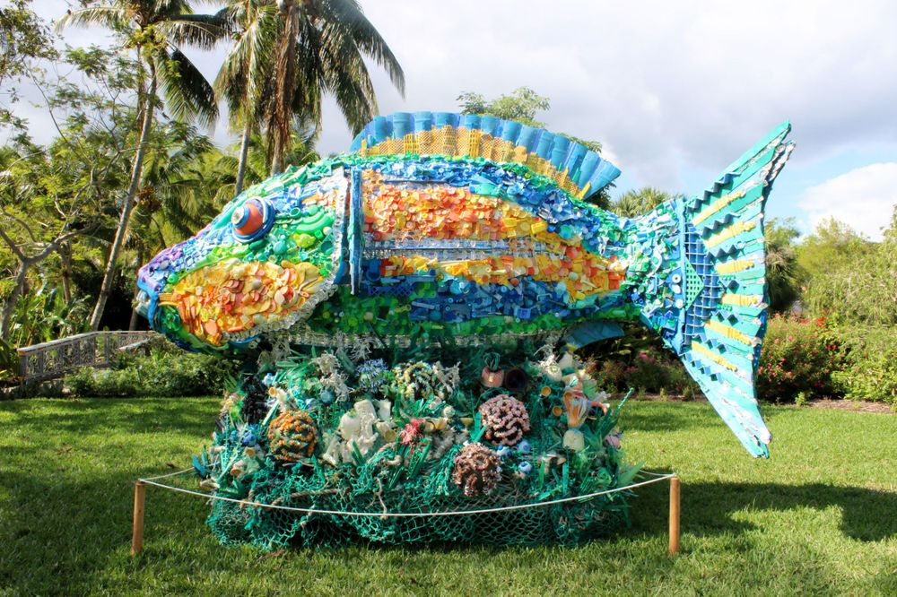 Washed Ashore - Art To Save The Sea (Priscilla the Parrot Fish)