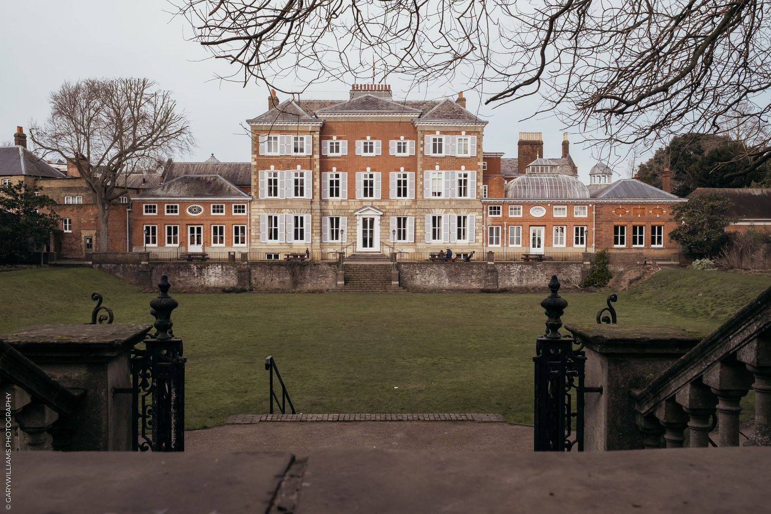 The gay wedding venue and grounds from the outside at York House in Twickenham London