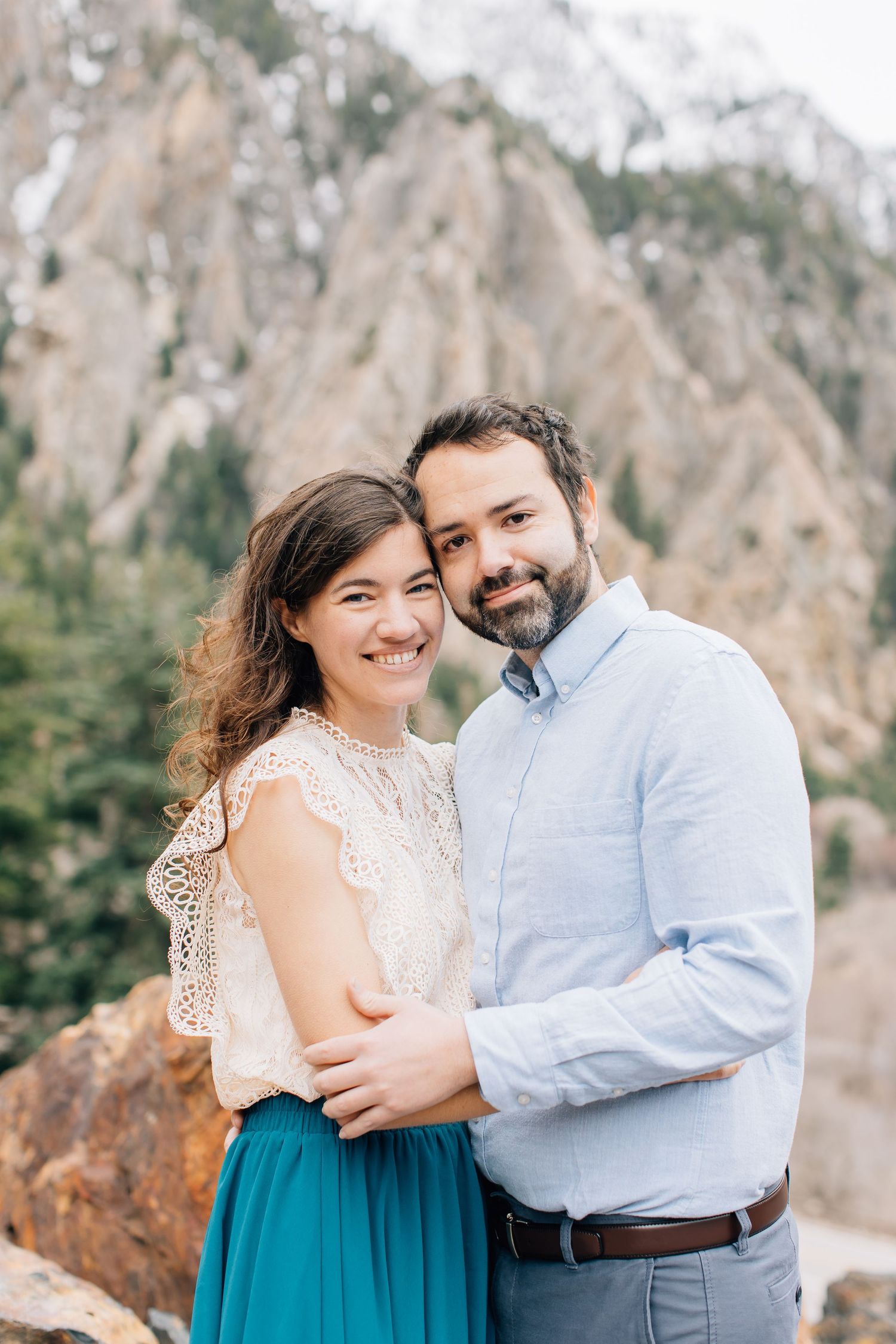 Draper Utah Wedding Photographer Engagement Portraits Lifestyle Mountains Utah Engagement Photos in Utah