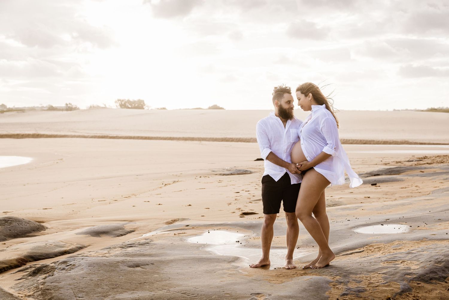 romantic and fun couples session in a natural setting, Sydney-based photographer