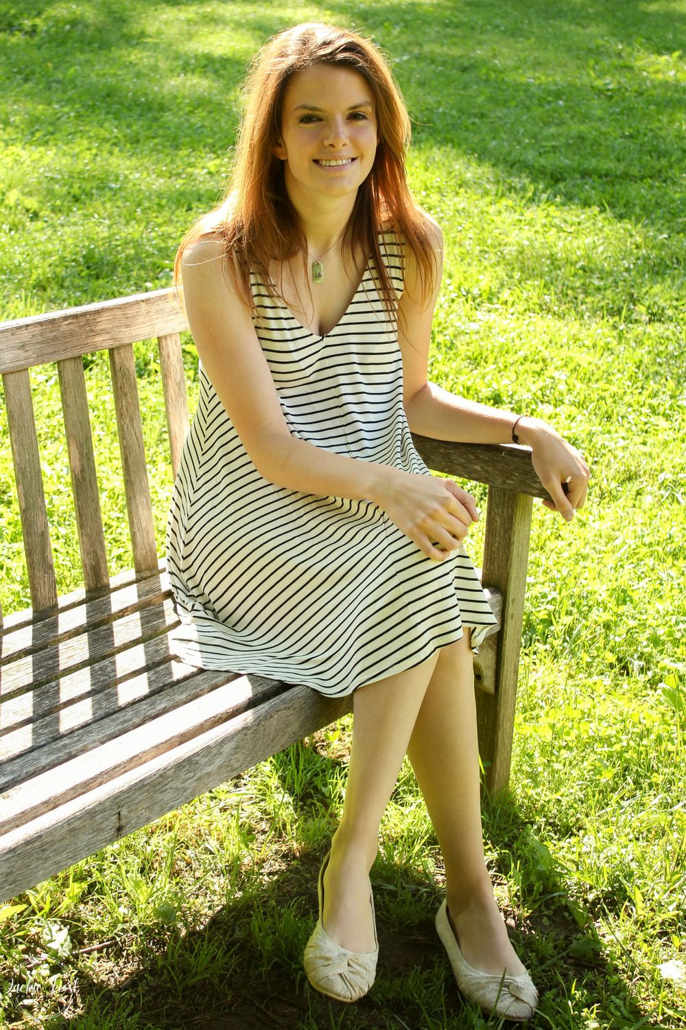 senior, portrait, spring