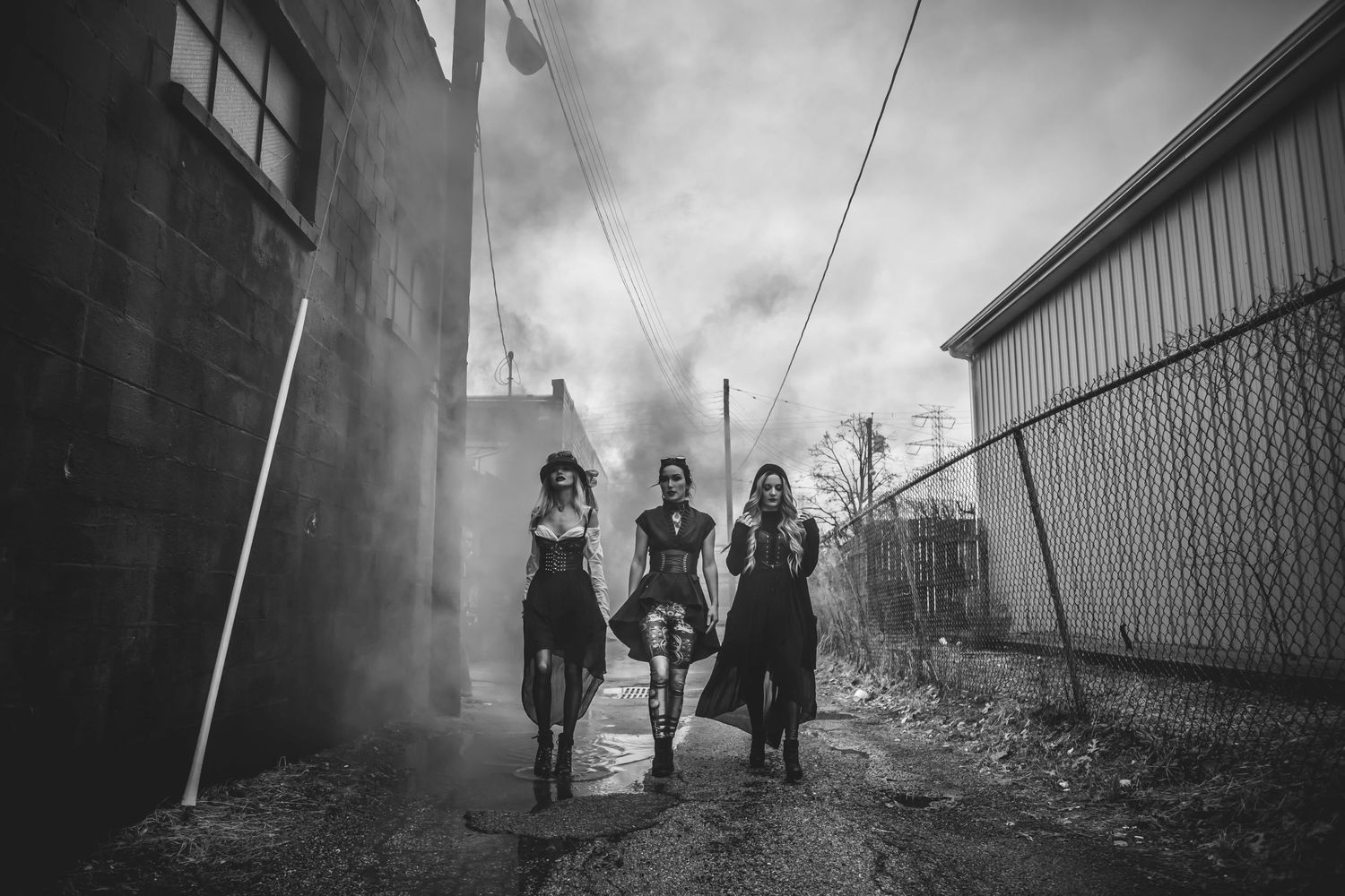 smoke bomb styled session steam punk