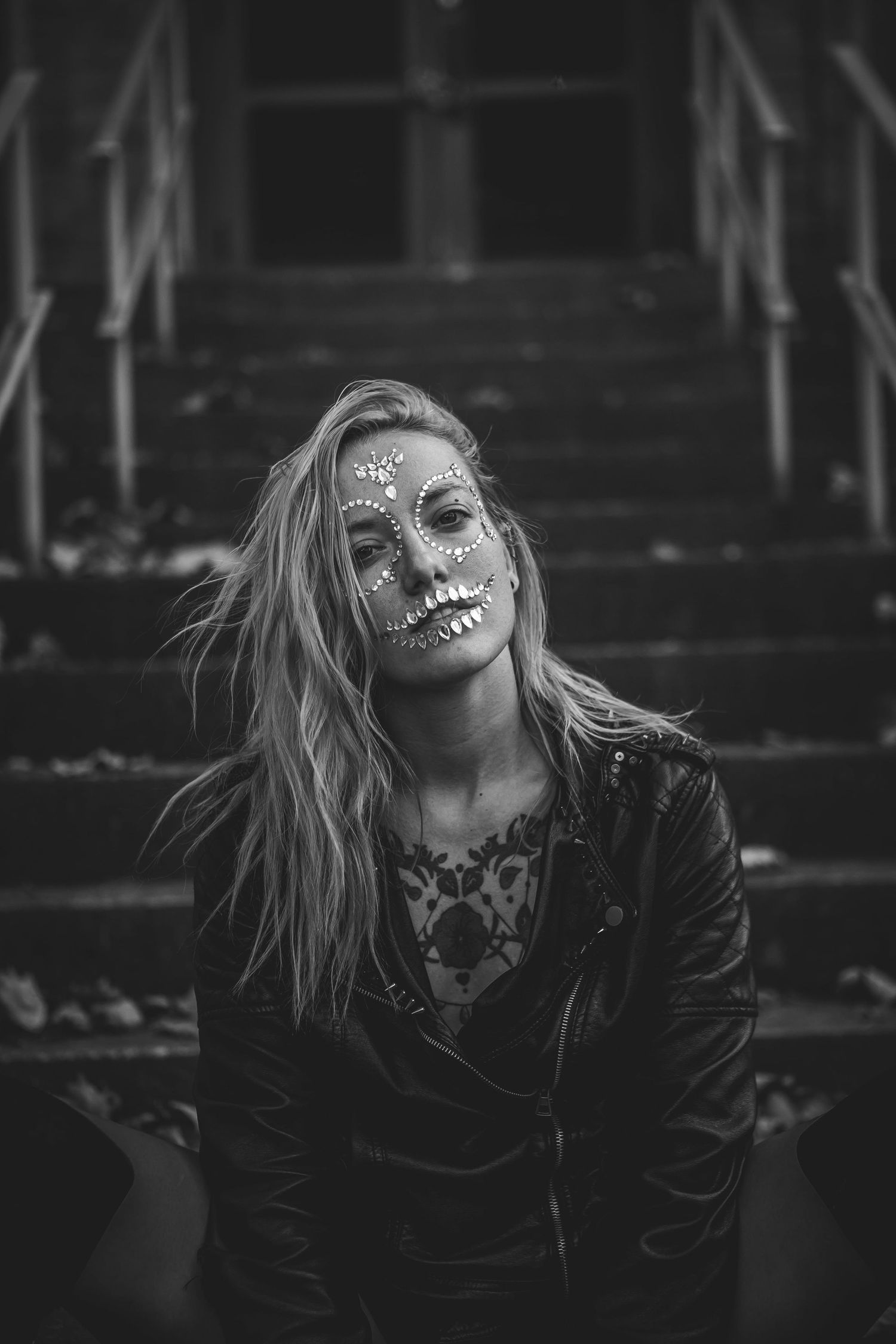 spooky halloween photography fashion model