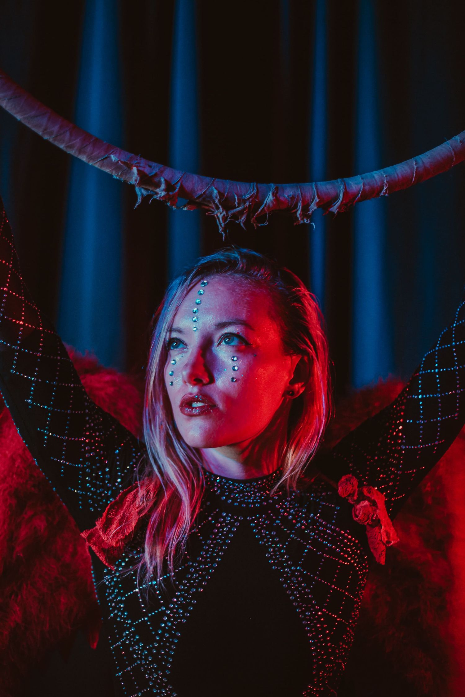 Cincinnati circus company lyra artist Nikki McGlossin photography