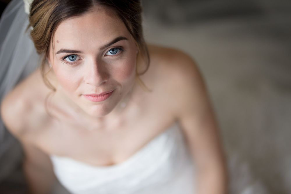 Portrait of a bride photographed by Christchurch Wedding Photographer