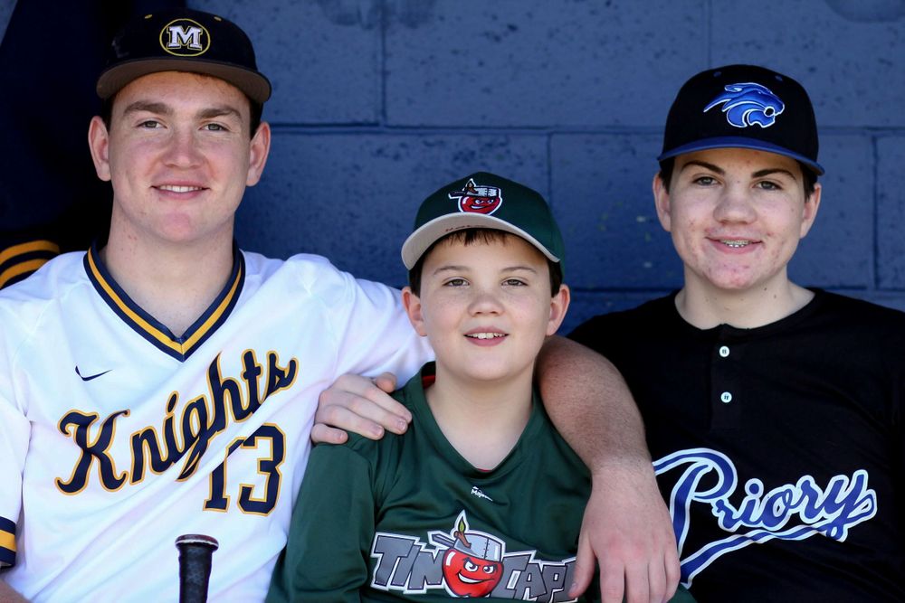 Baseball brothers family photos