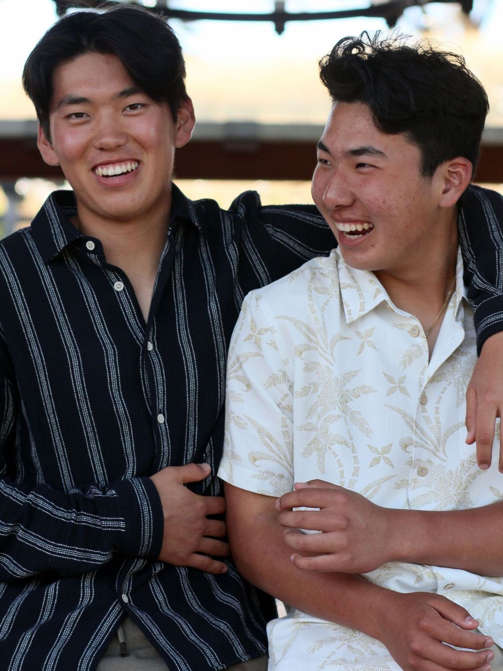 Brothers happy professional photoshoot