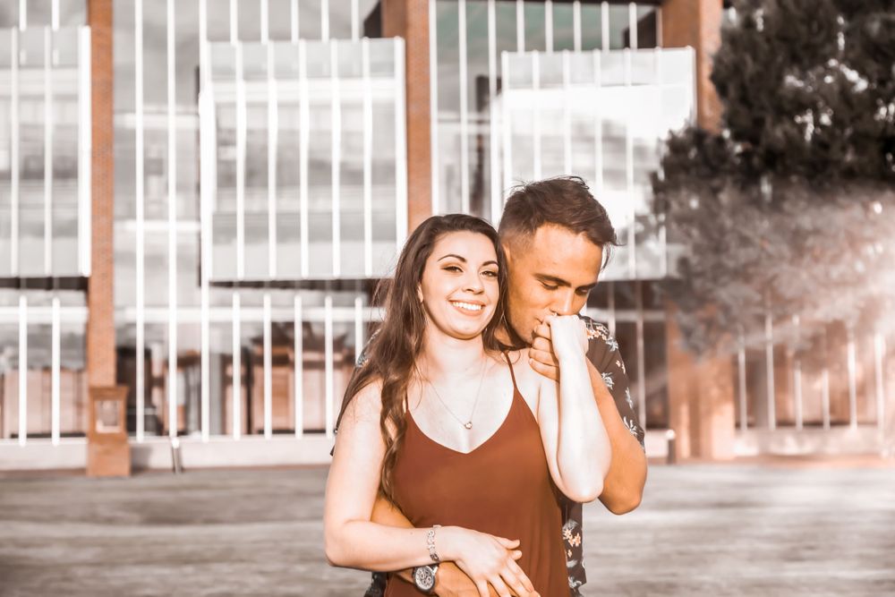 In front of Columbus State University in Downtown Columbus Georgia
