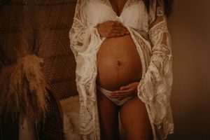 studiofotografering gravid