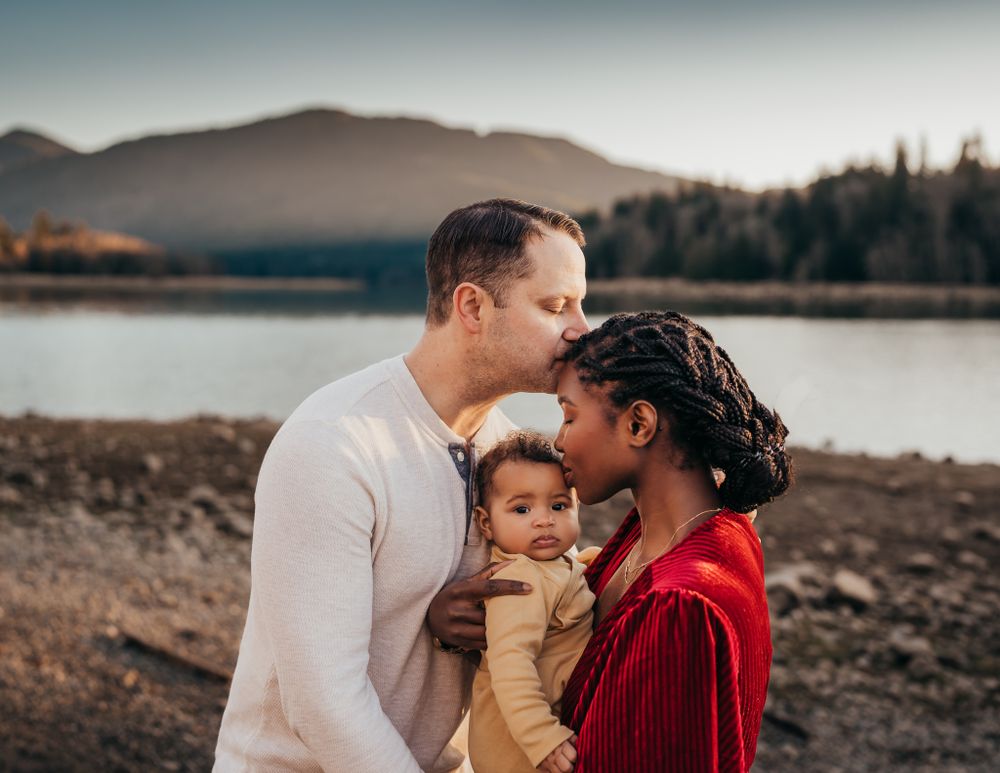 Lake family portrait session by wander and wild photography