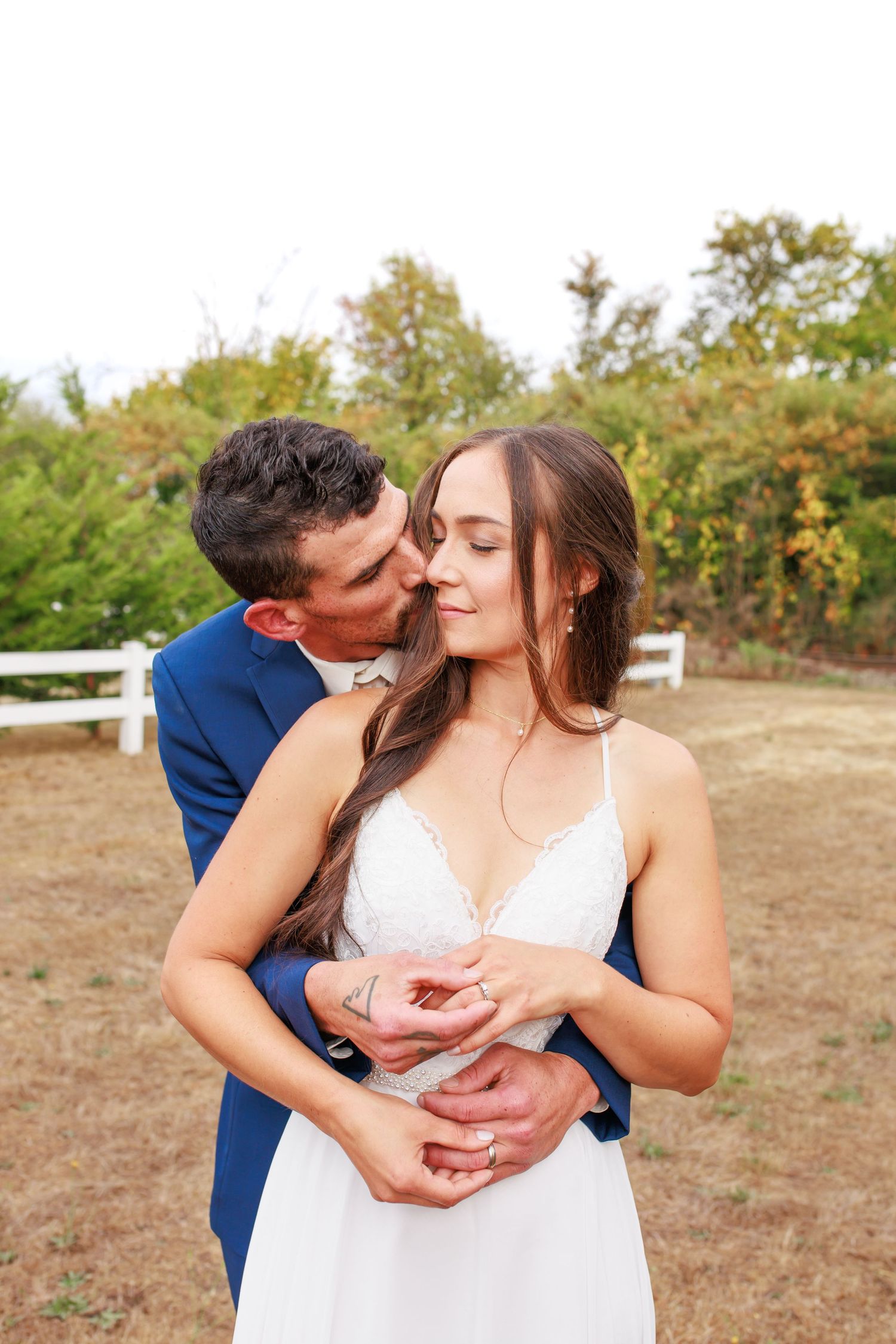 favorite bride and groom portrait featuring rings