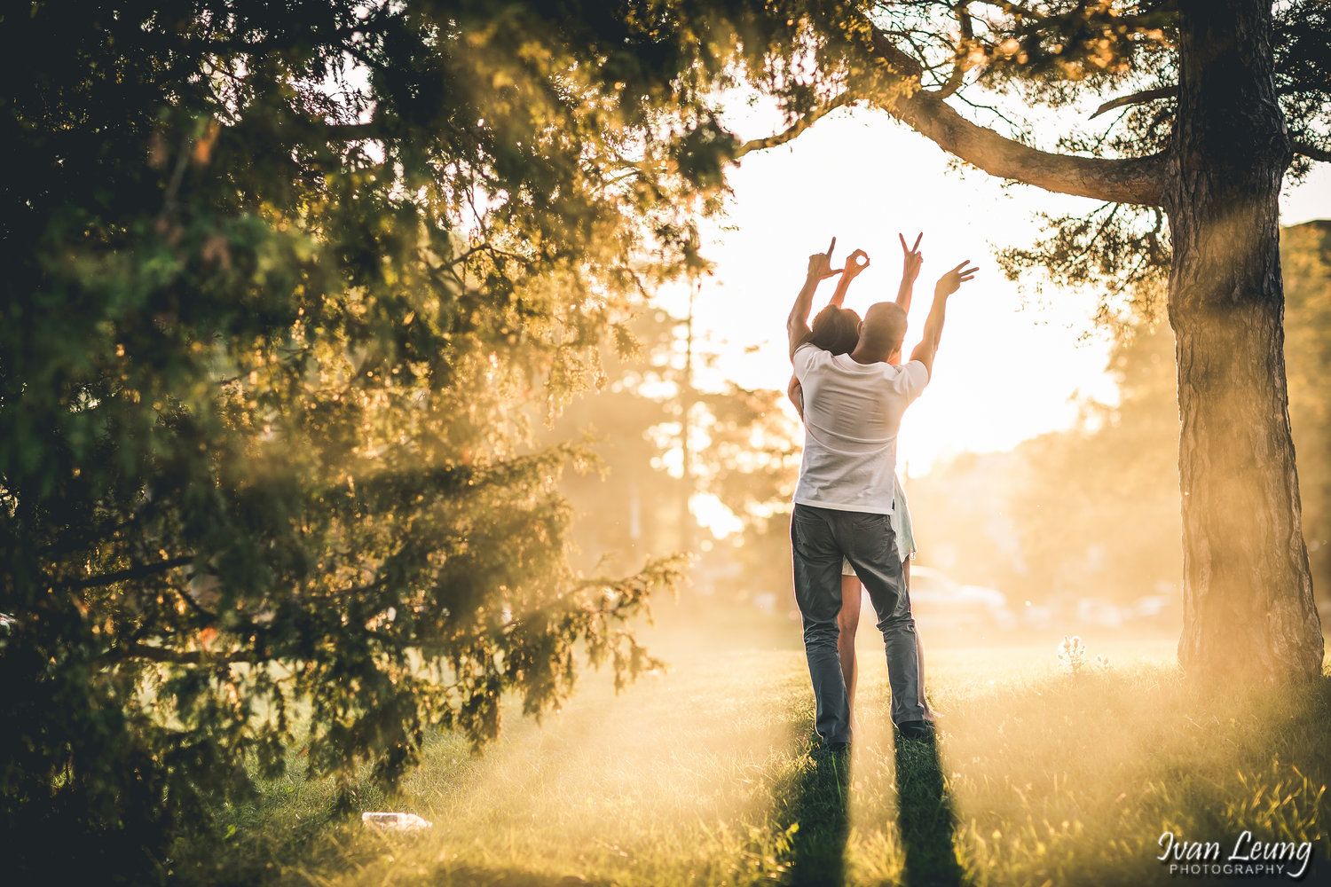 Creative Love Engagement couple