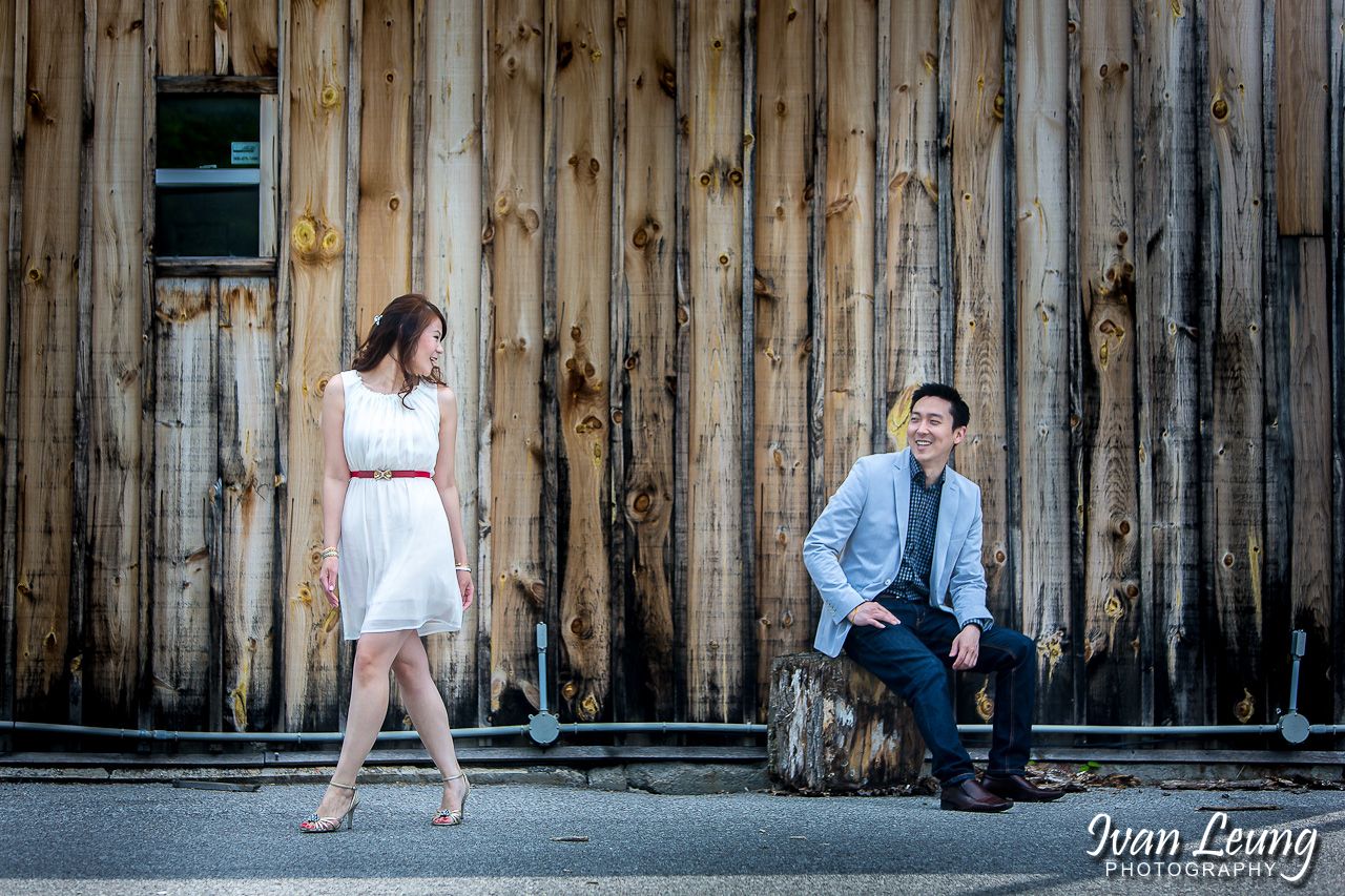 Asian couple Engagement at Main Street Unionville Markham