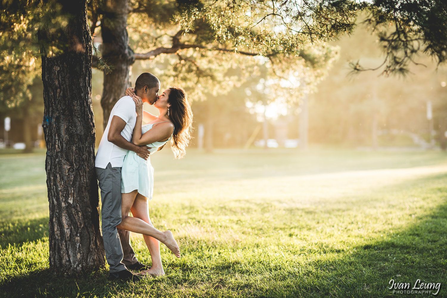 Engagement at Earl Bales Park with an Asian Couple
