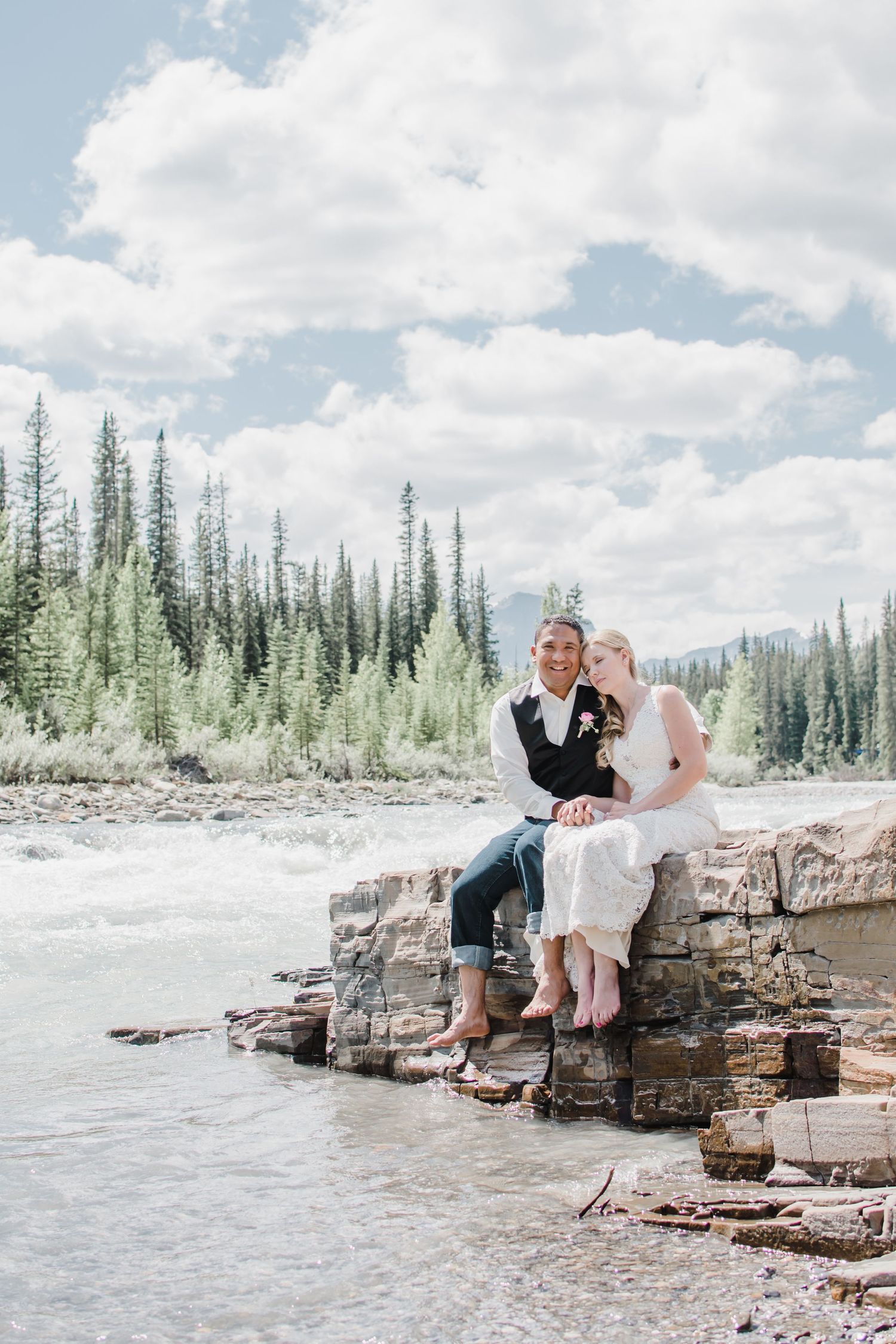 Bride and Groom Portraits, Nordegg Abraham Lake Elopement, Alberta Wedding, Rocky Mountain House, Rocky Mountain Bride