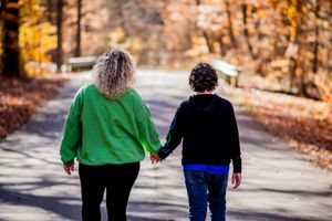 mom and son, halloween mini