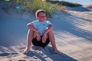 kiddo at beach
