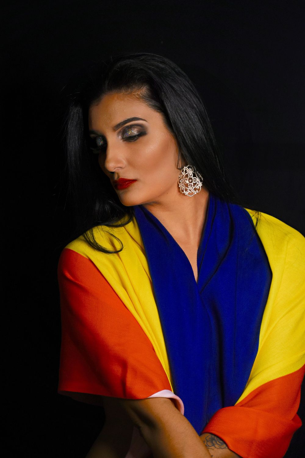 Artistic modeling session highlighting unique fashion looks, taken by Florentina Marie Photography