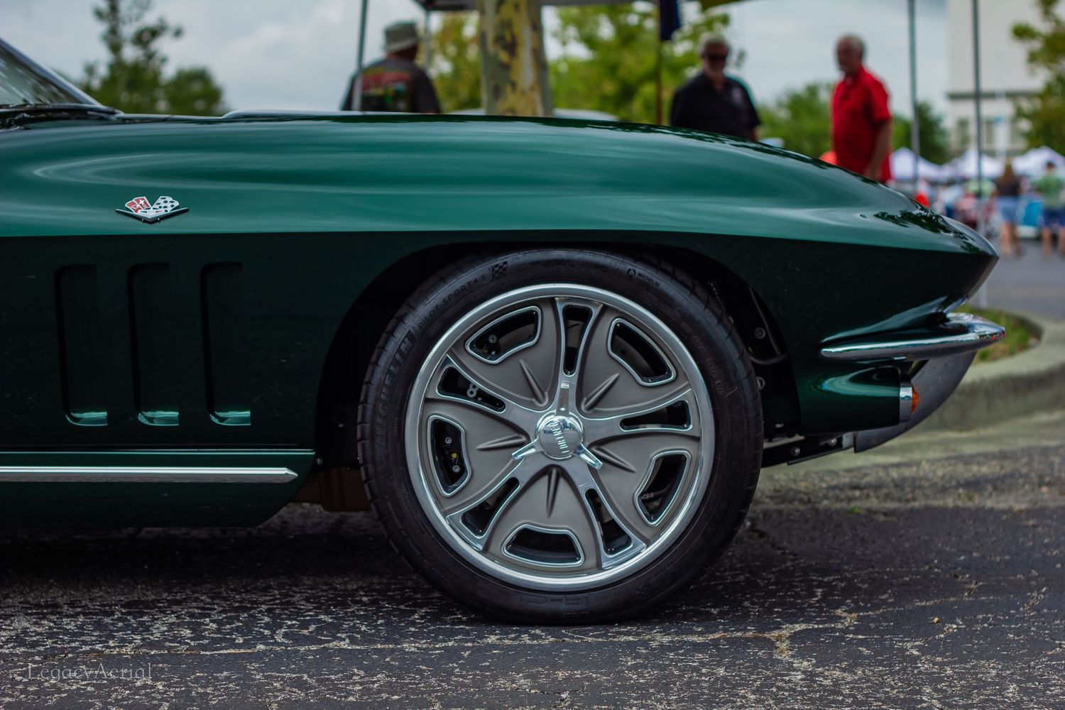 Green Corvette at Myrtle Beach Car Show