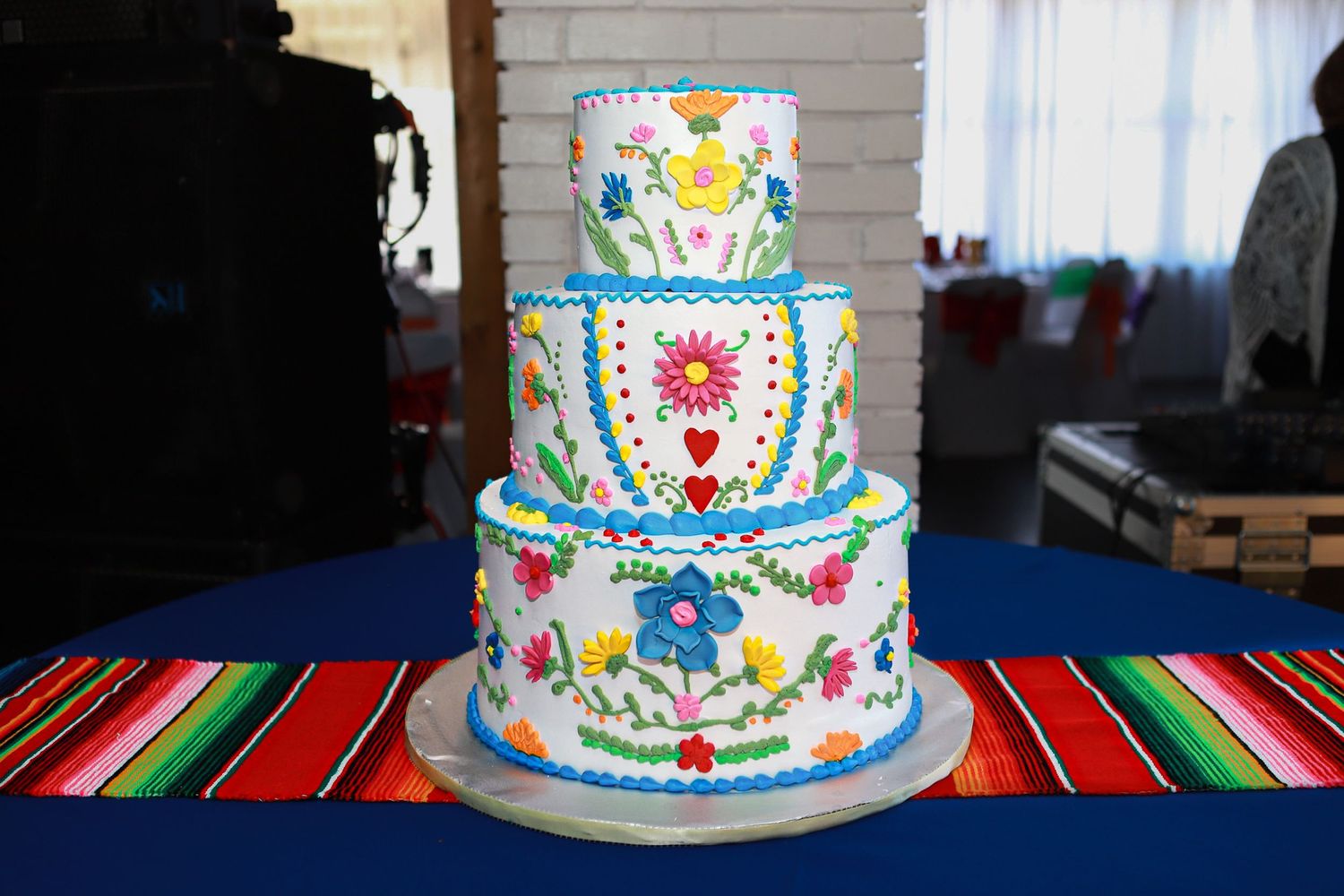 Mexican colorful quince cake