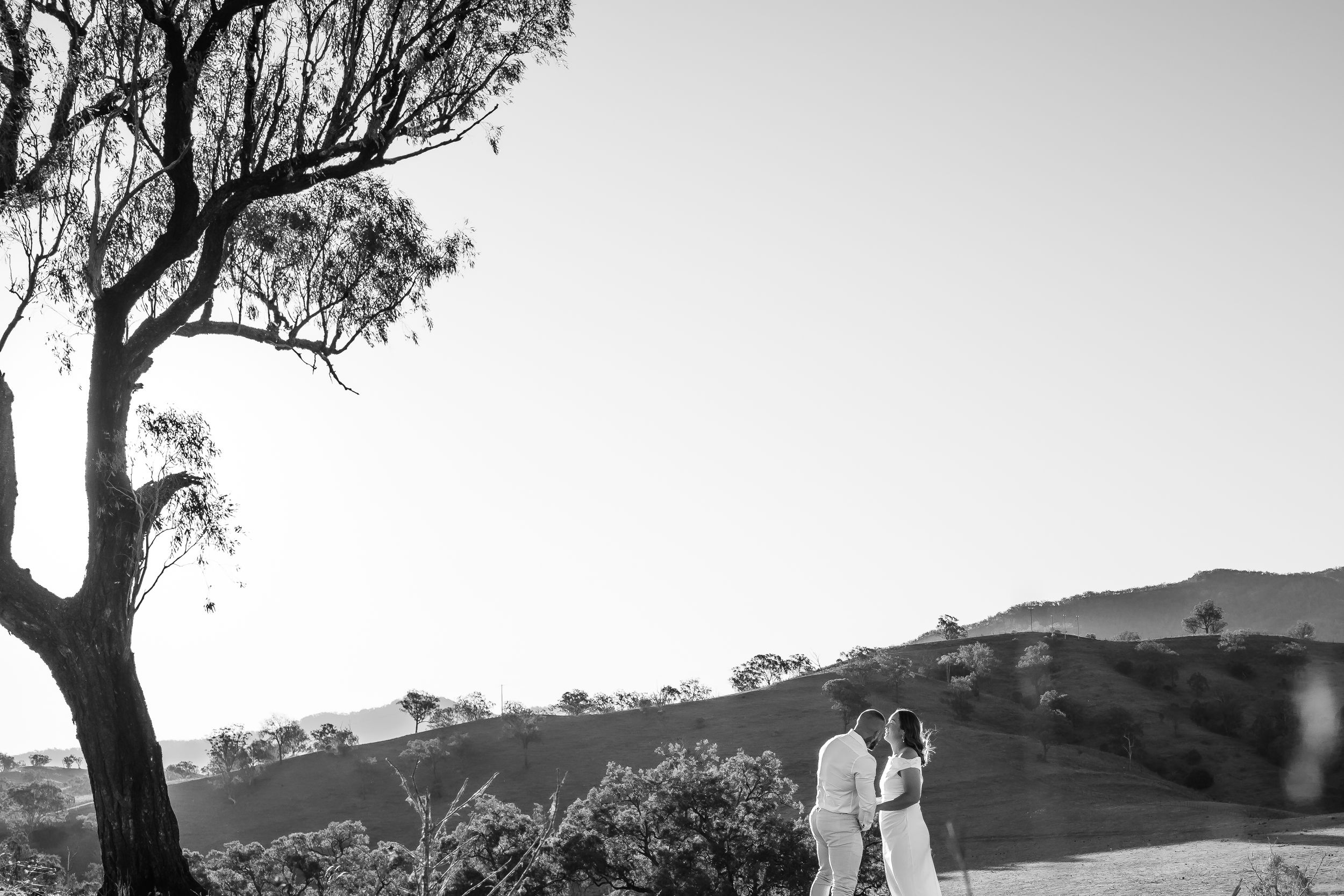 Panoramic landscape view of outdoor family photo session location.