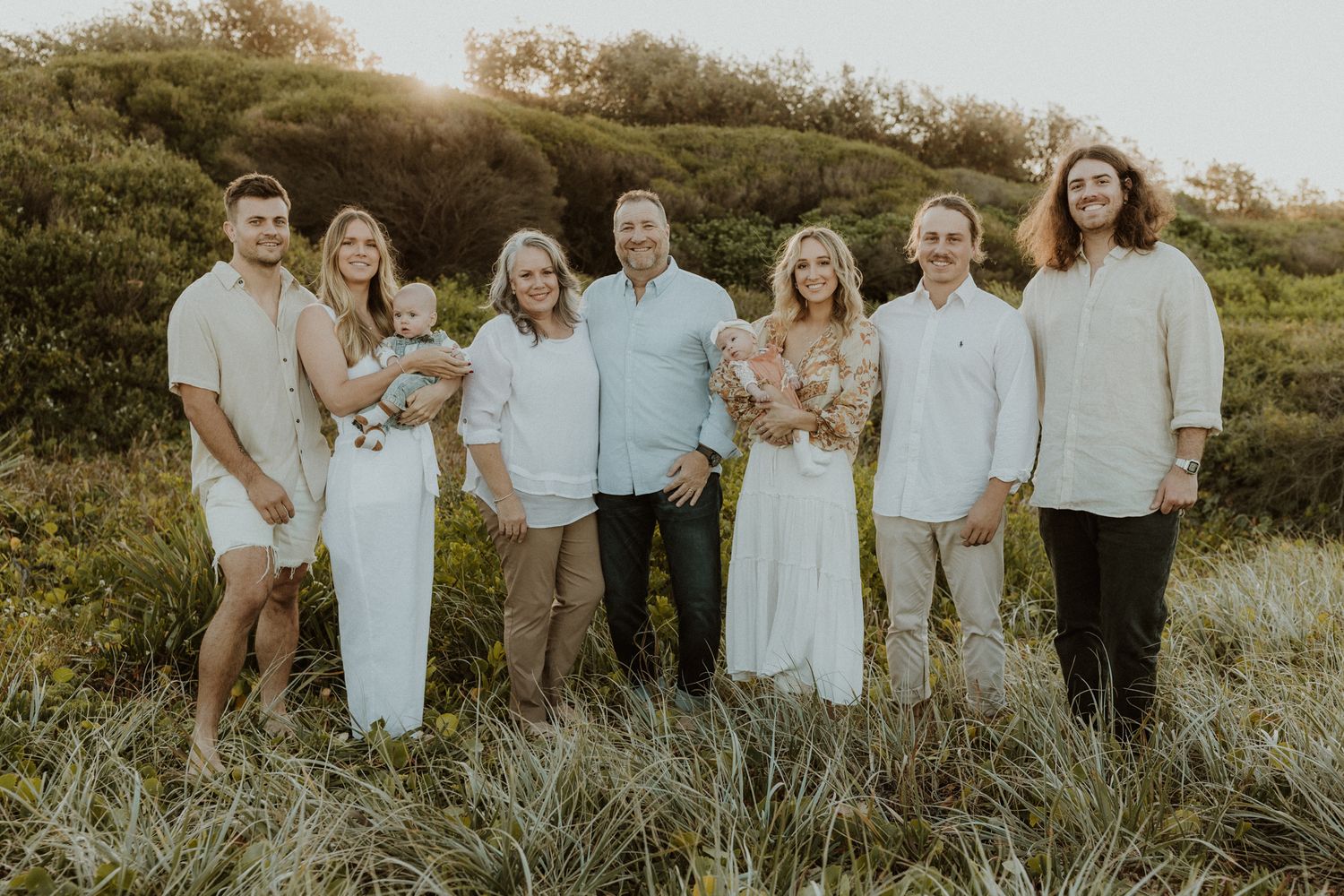 family photos on the beach in Lake Macquarie NSW