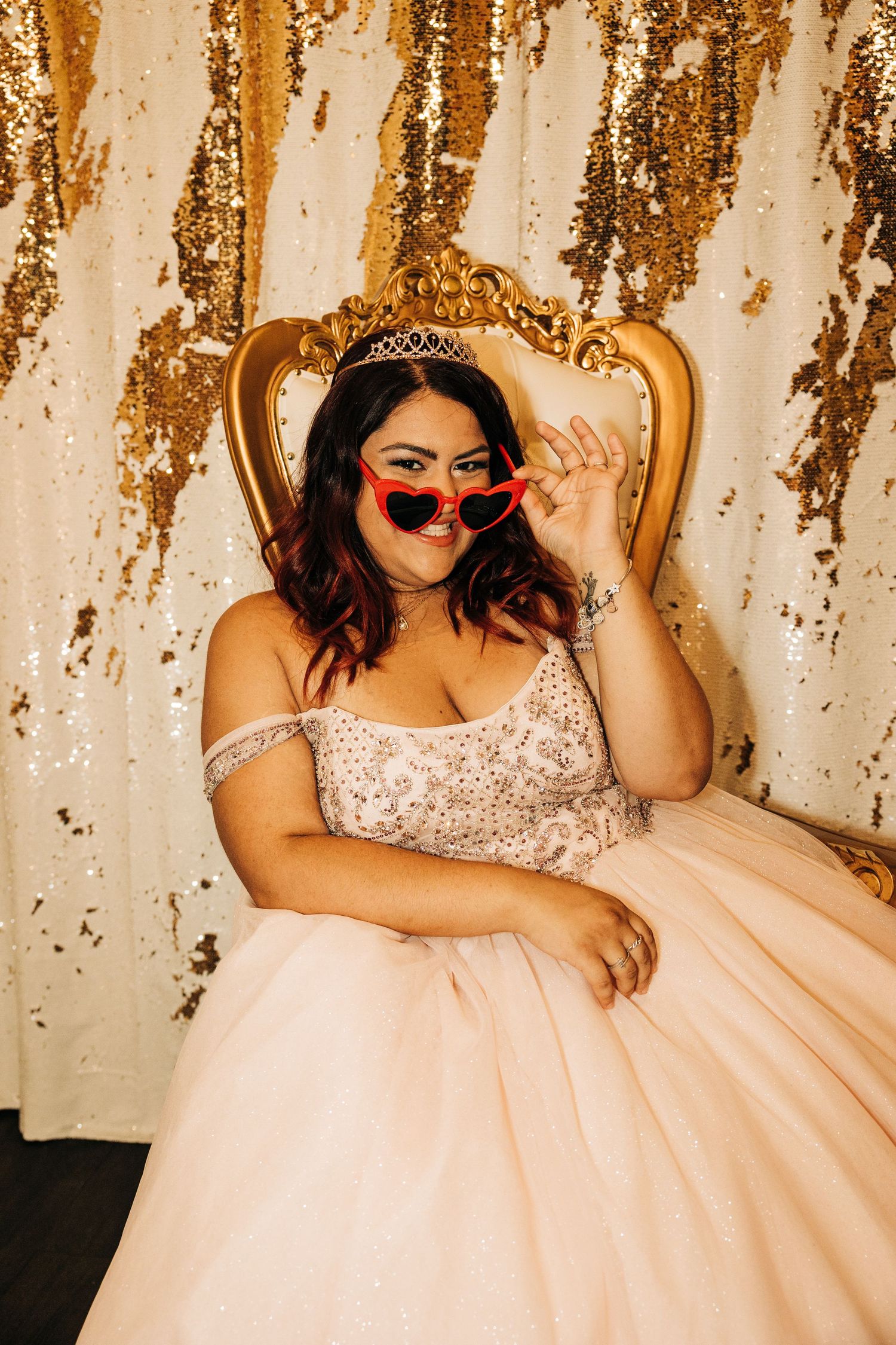 High school graduate posing at her party taken by Sarasota wedding photographer Samantha Brown Artistry.