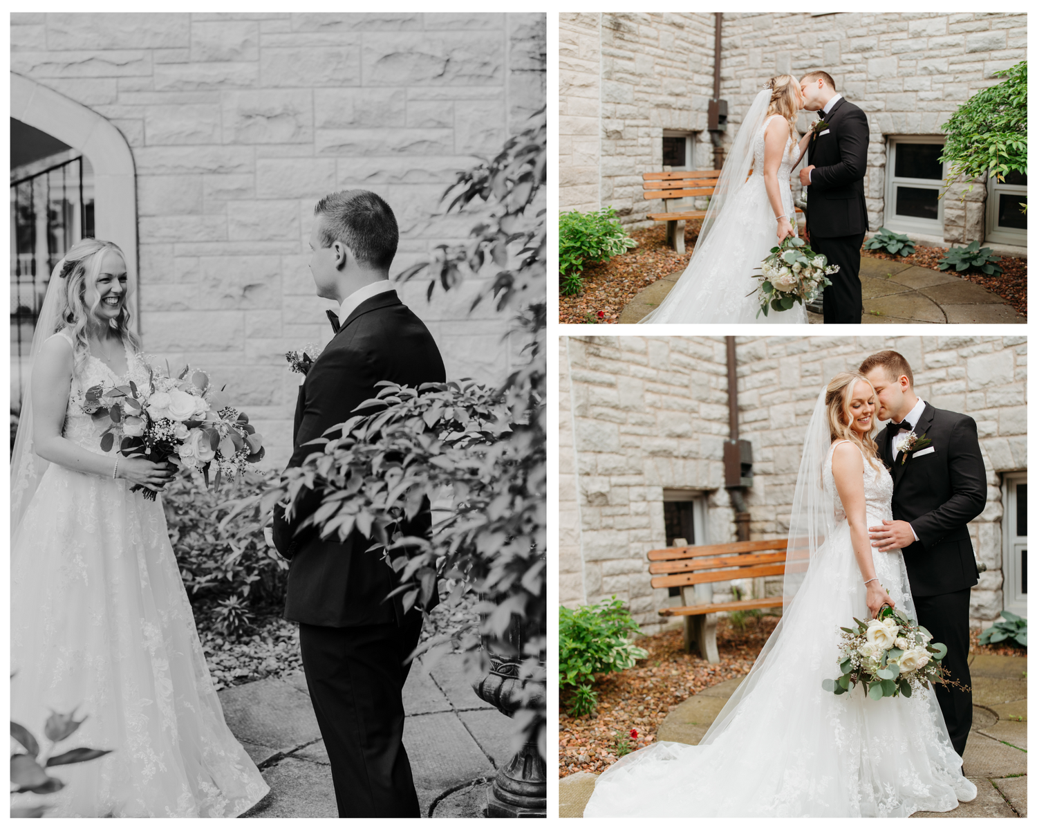 Ohio Photographer, Ohio Wedding, Wedding Photos, Bride and Groom Photos, Meadowbrook Park, Wedding First Looks Photos