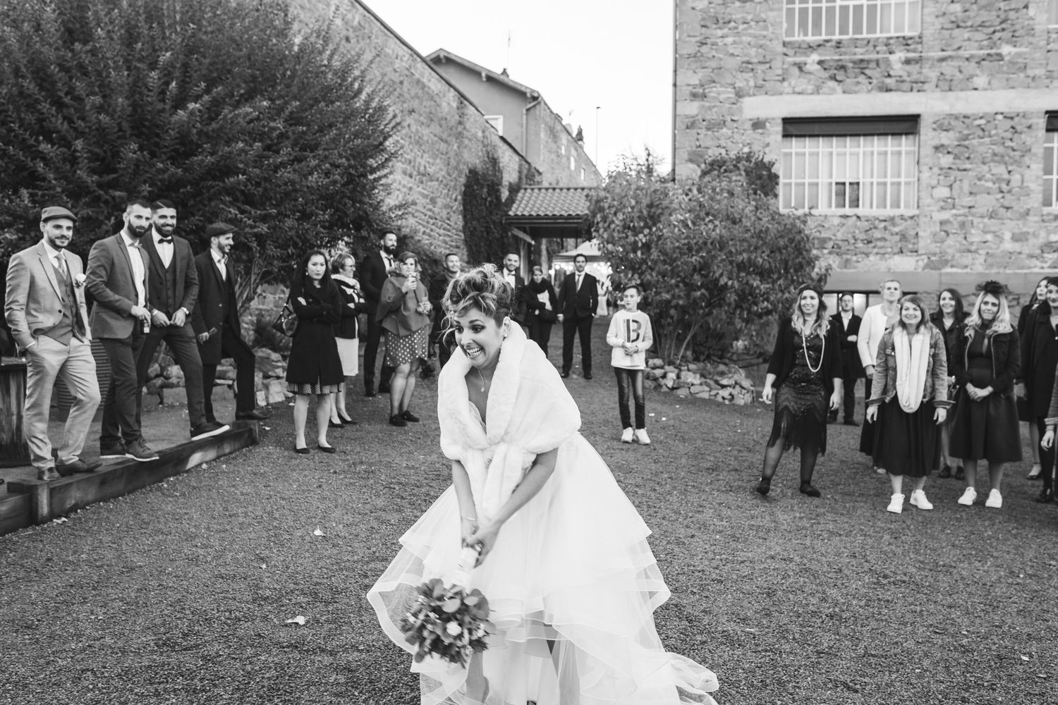 lancer de bouquet mariage