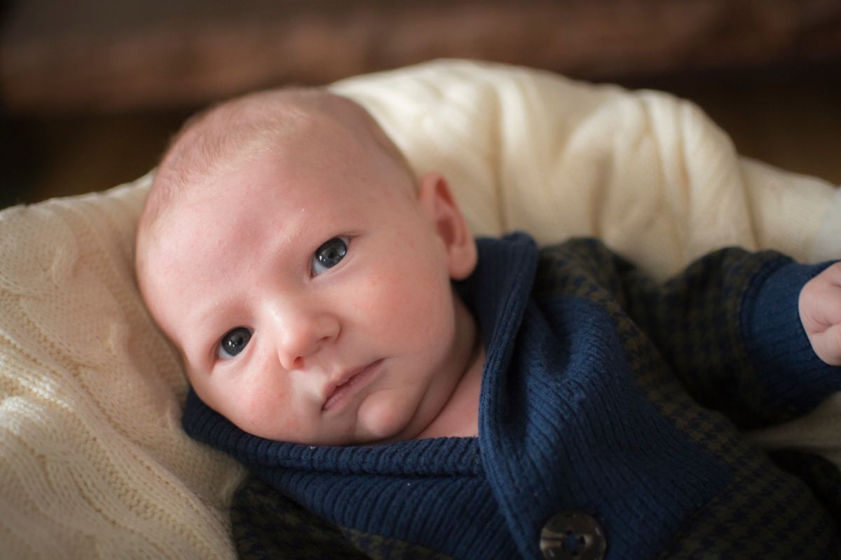 Baby looking at camera