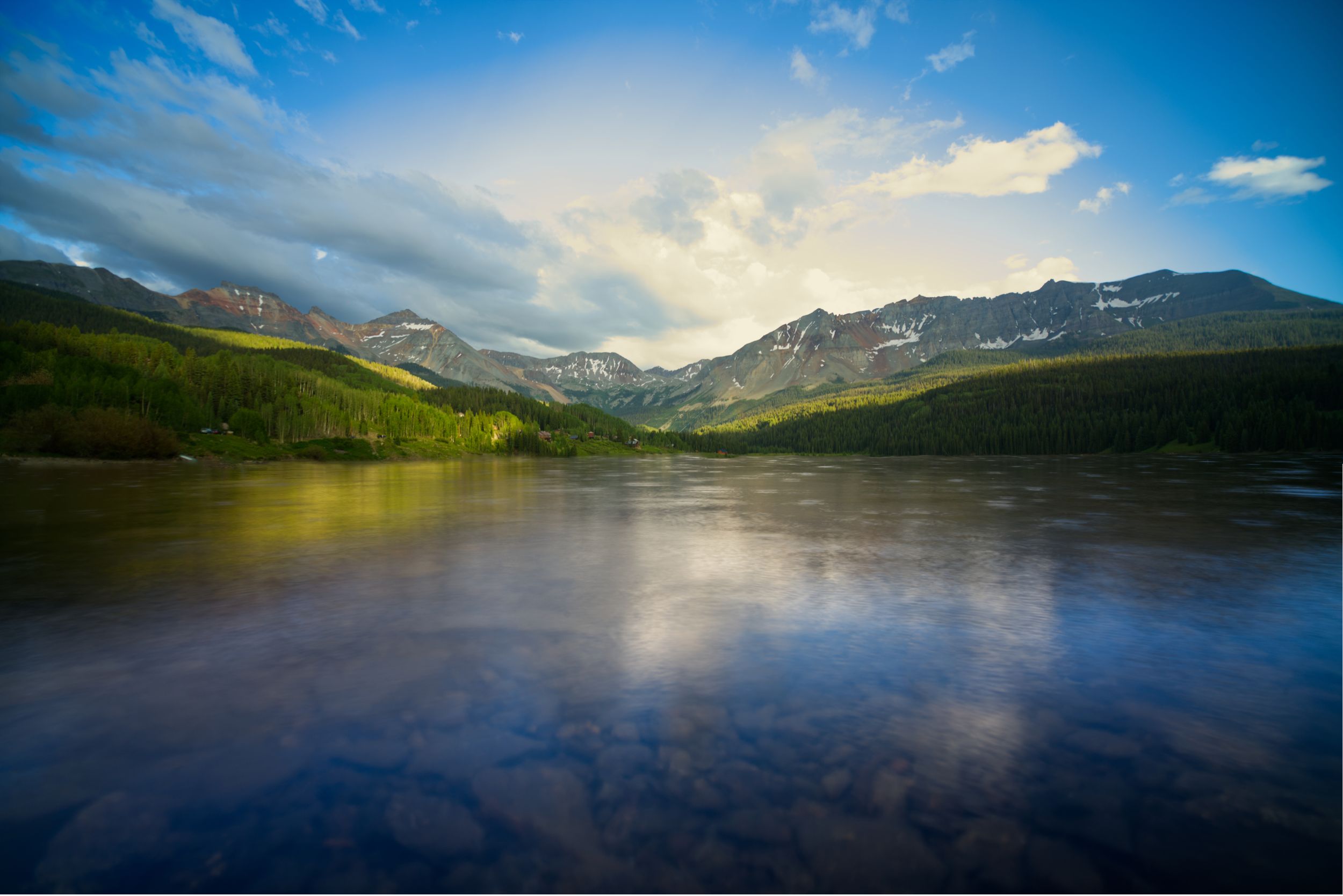 tout lake Colorado, mountains and lake